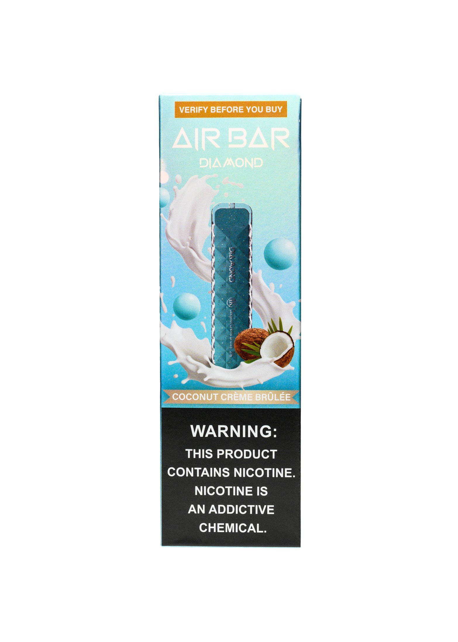 Air Bar Diamond 500 Coconut Creme Brulee | GetPop Air Bar Diamond 500 Coconut Creme Brulee | GetPop