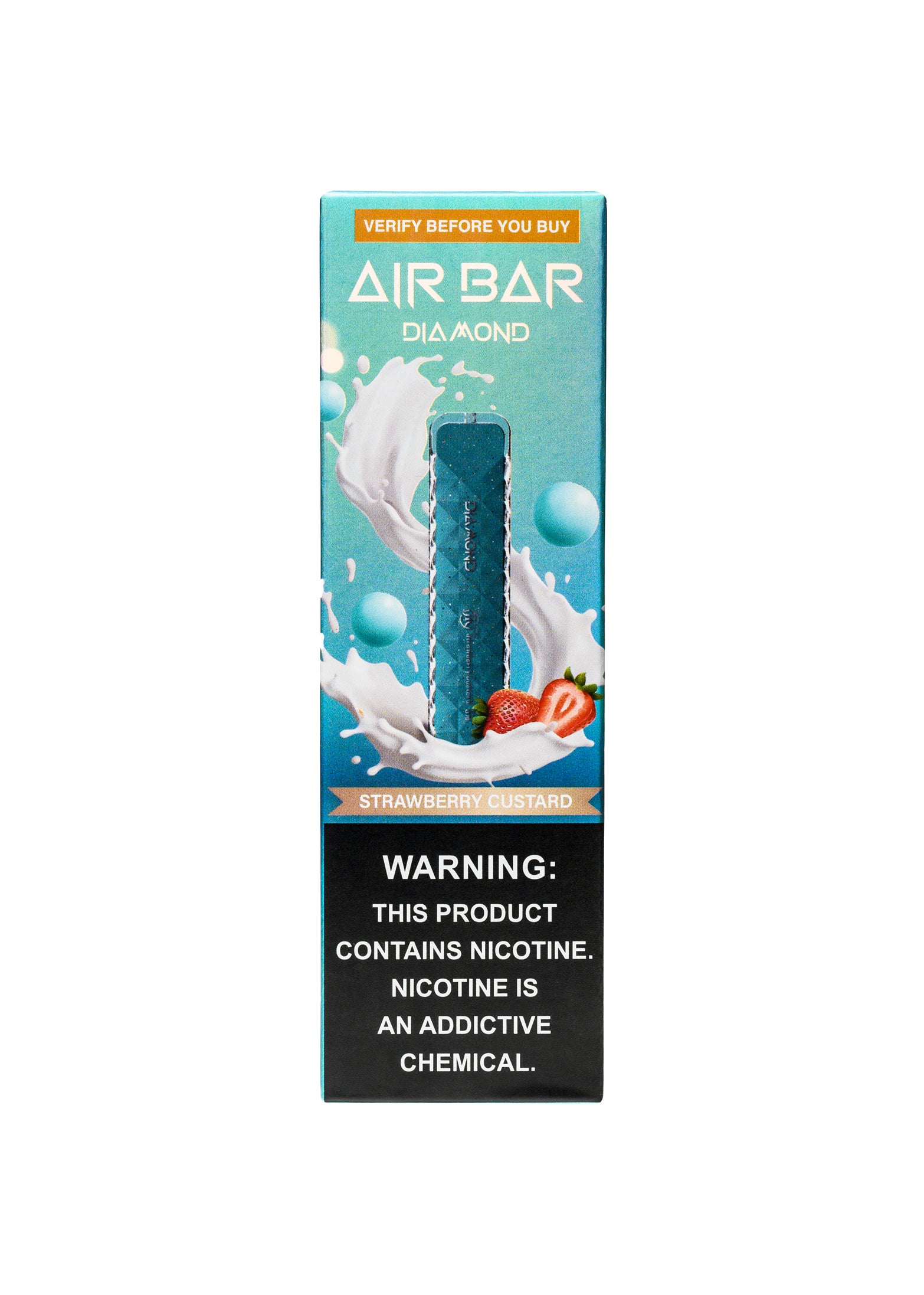 Air Bar Diamond 500 Strawberry Custard | GetPop