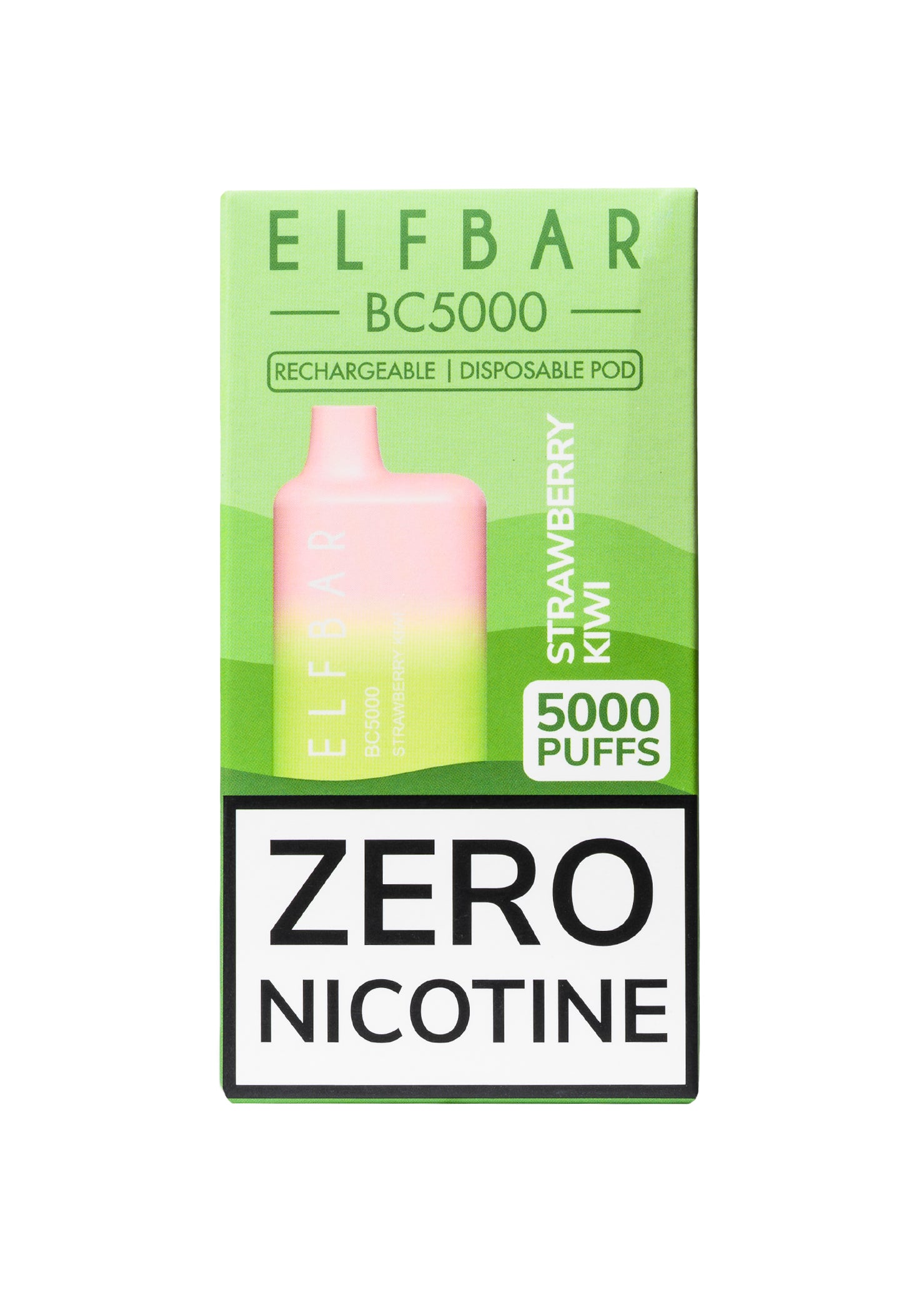 Elf Bar ZERO BC5000 Strawberry Kiwi 0% | GetPop Elf Bar ZERO BC5000 Strawberry Kiwi 0% | GetPop