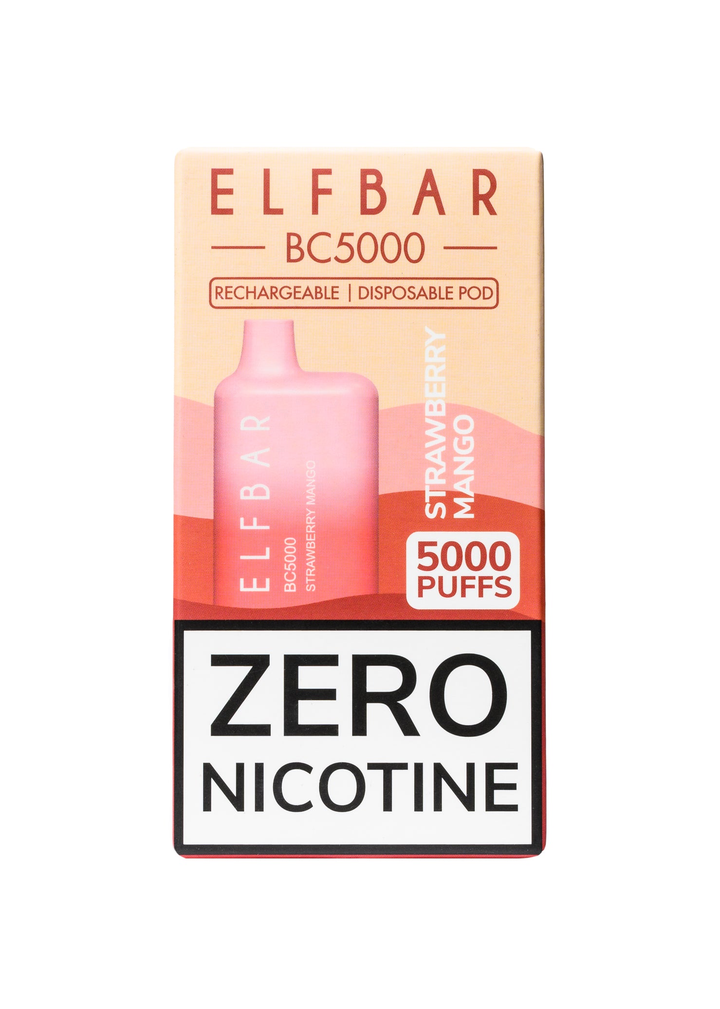 Elf Bar ZERO BC5000 Strawberry Mango 0% | GetPop Elf Bar ZERO BC5000 Strawberry Mango 0% | GetPop