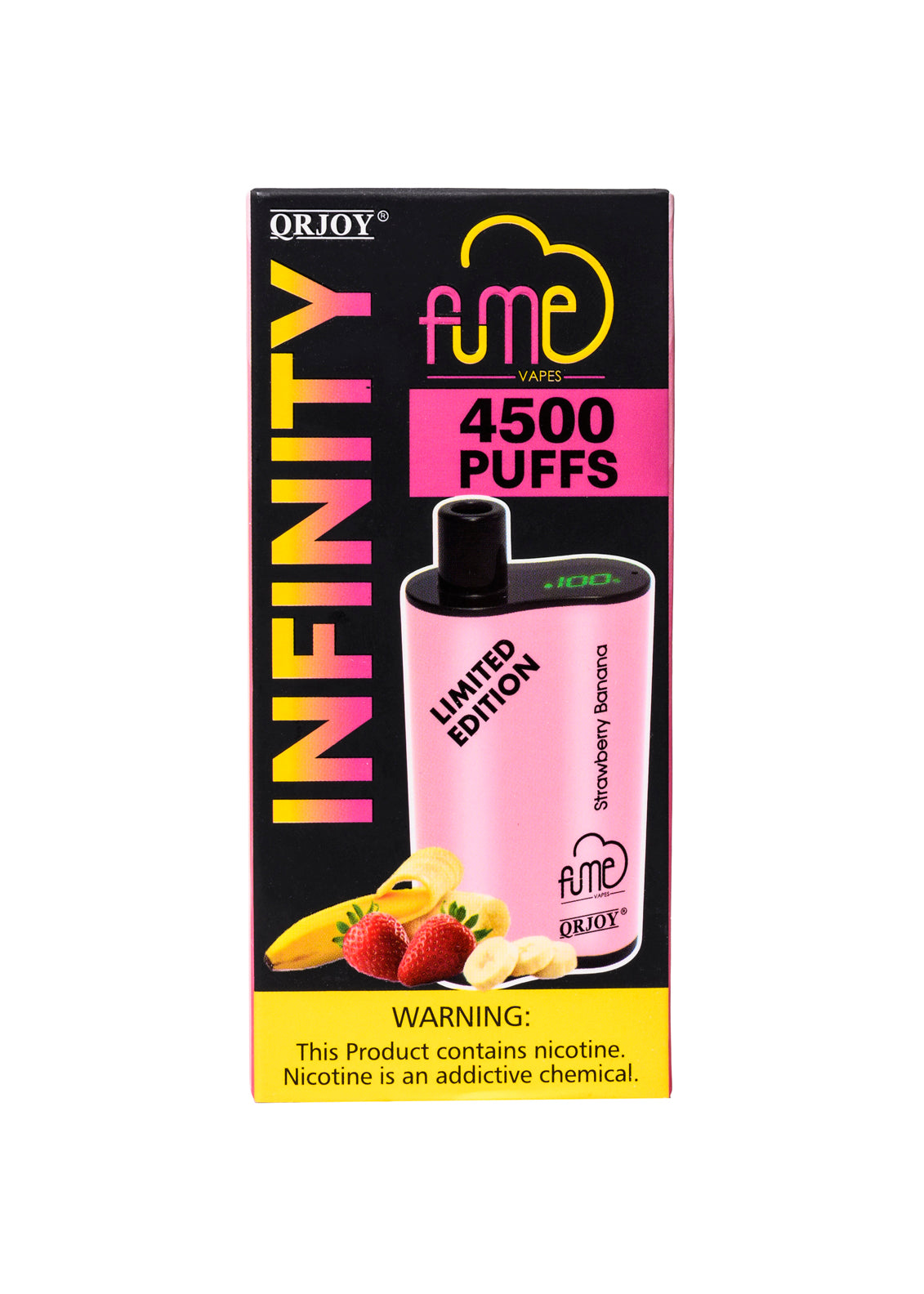 Fume Infinity Plus 4500 Strawberry Banana | GetPop Fume Infinity Plus 4500 Strawberry Banana | GetPop