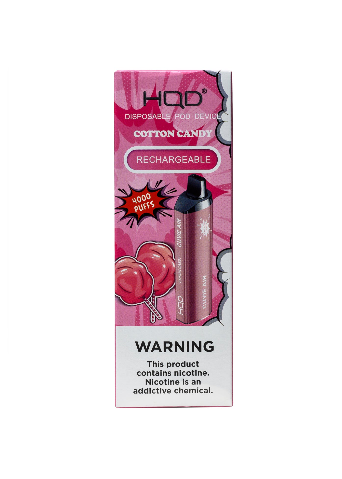 HQD Cuvie Air 4000 Cotton Candy | GetPop HQD Cuvie Air 4000 Cotton Candy | GetPop