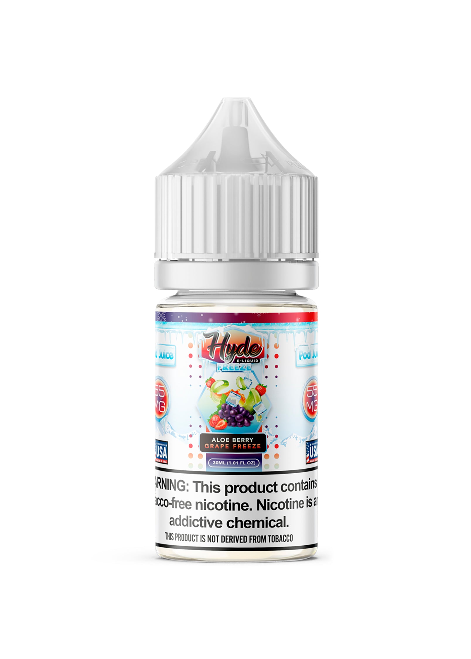 Hyde x Pod Juice Salt Aloe Berry Grape Freeze | GetPop Hyde x Pod Juice Salt Aloe Berry Grape Freeze | GetPop