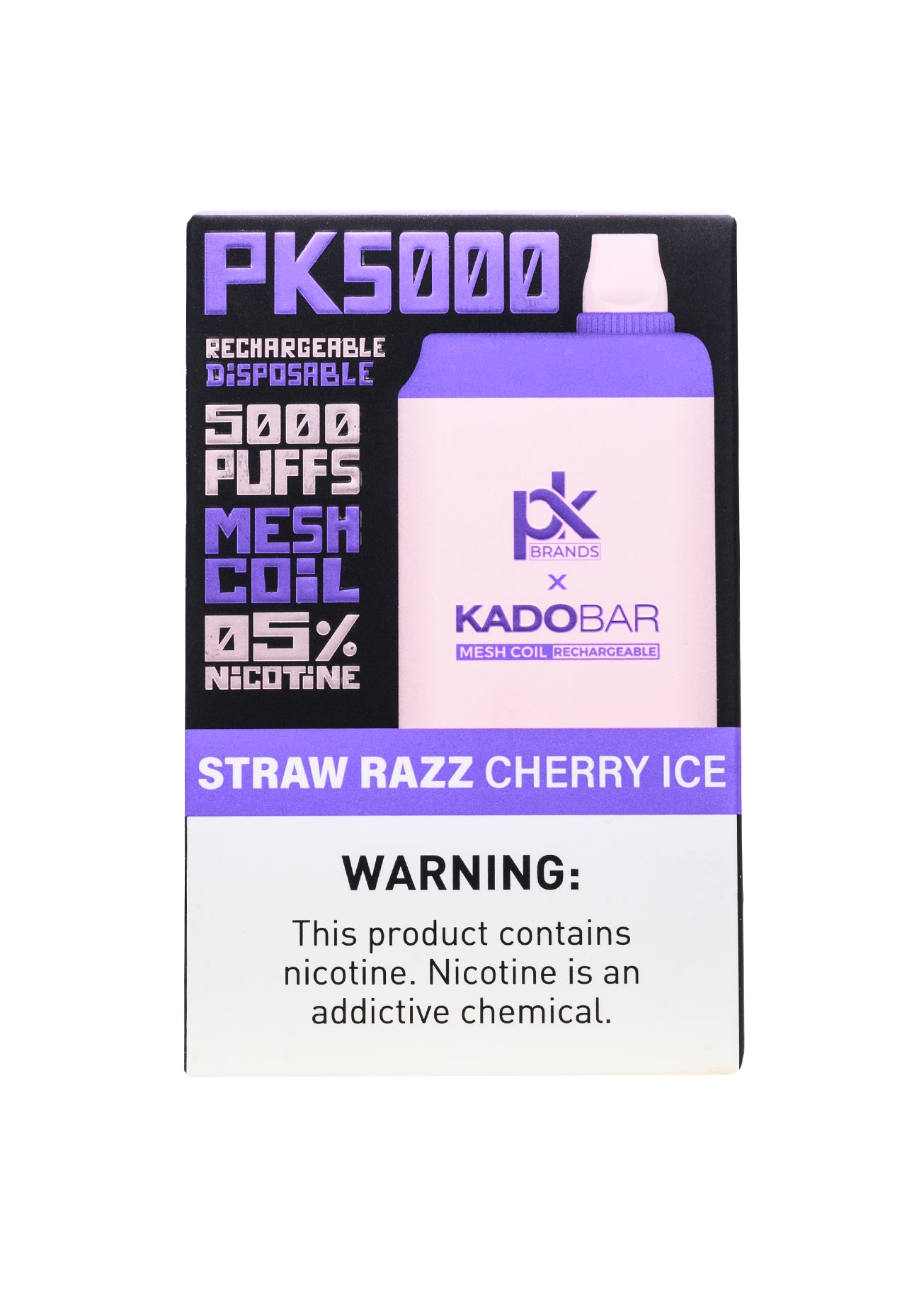 Kado Bar x Pod King PK5000 Straw Razz Cherry Ice | GetPop