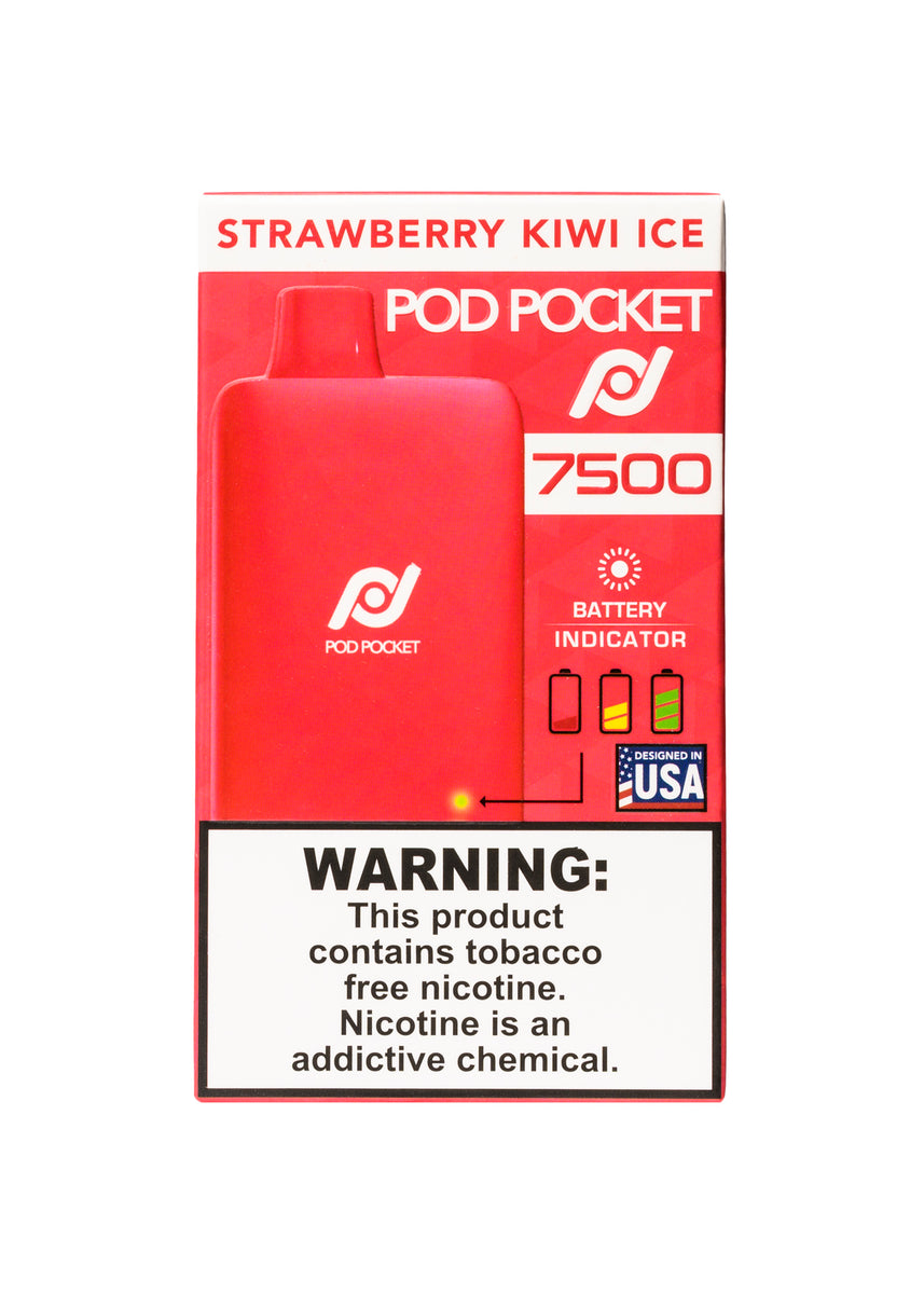 Pod Pocket 7500 Strawberry Kiwi Ice