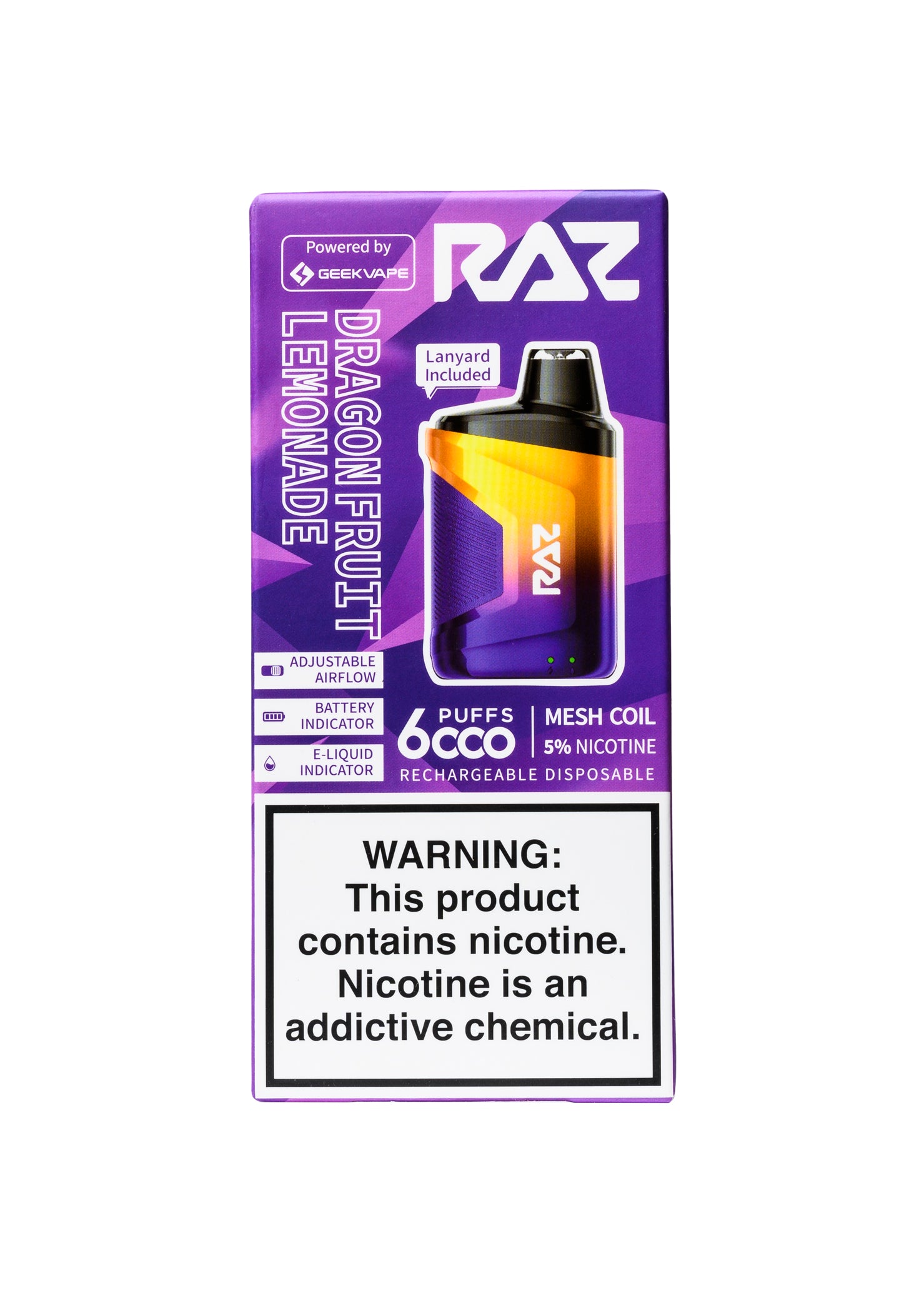 RAZ CA6000 Dragon Fruit Lemonade | GetPop RAZ CA6000 Dragon Fruit Lemonade | GetPop