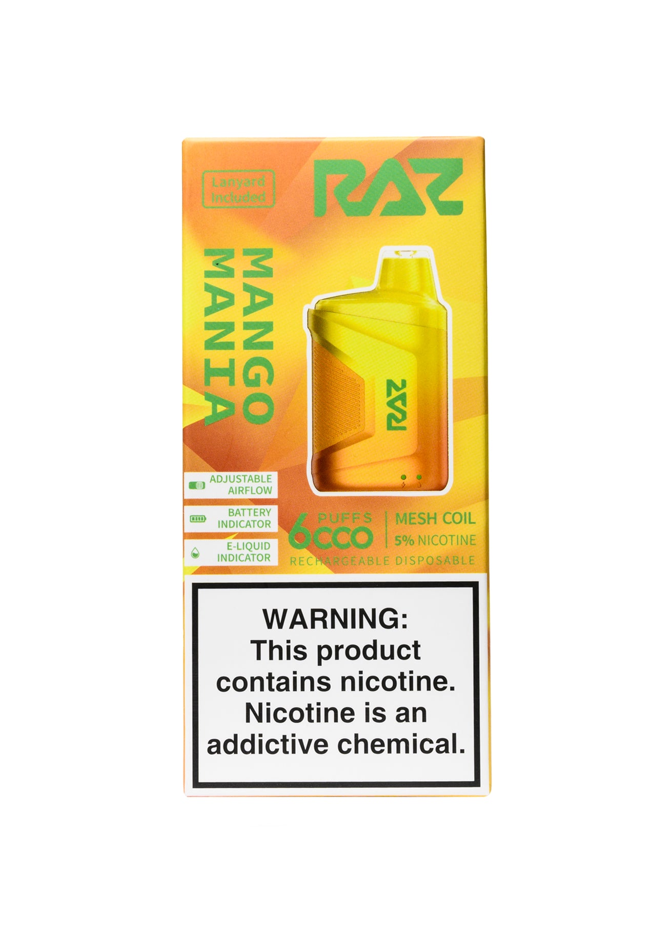 mango colada raz flavor RAZ RYL Classic 35K Disposable main image 0
