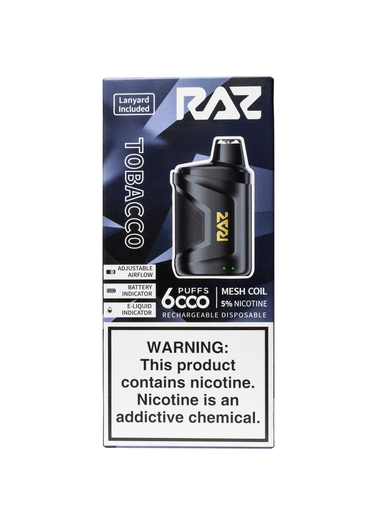RAZ CA6000 Tobacco | GetPop RAZ CA6000 Tobacco | GetPop