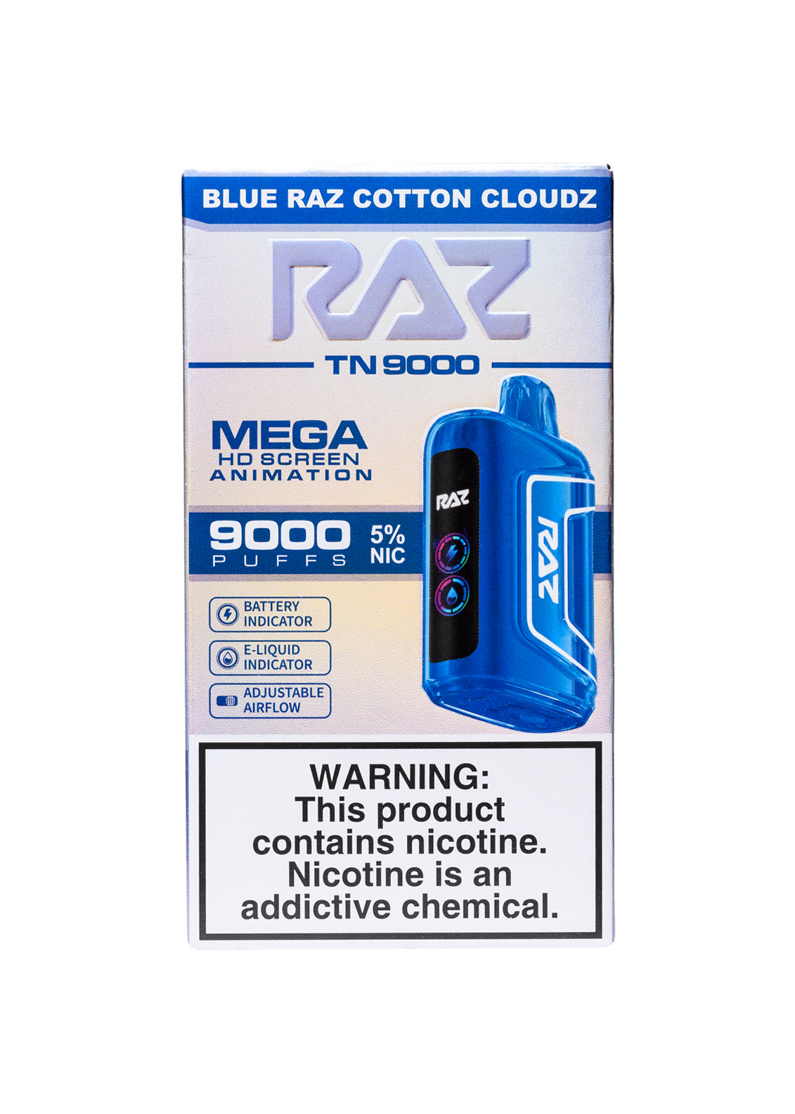 RAZ TN9000 Blue Raz Cotton Cloudz | GetPop RAZ TN9000 Blue Raz Cotton Cloudz | GetPop