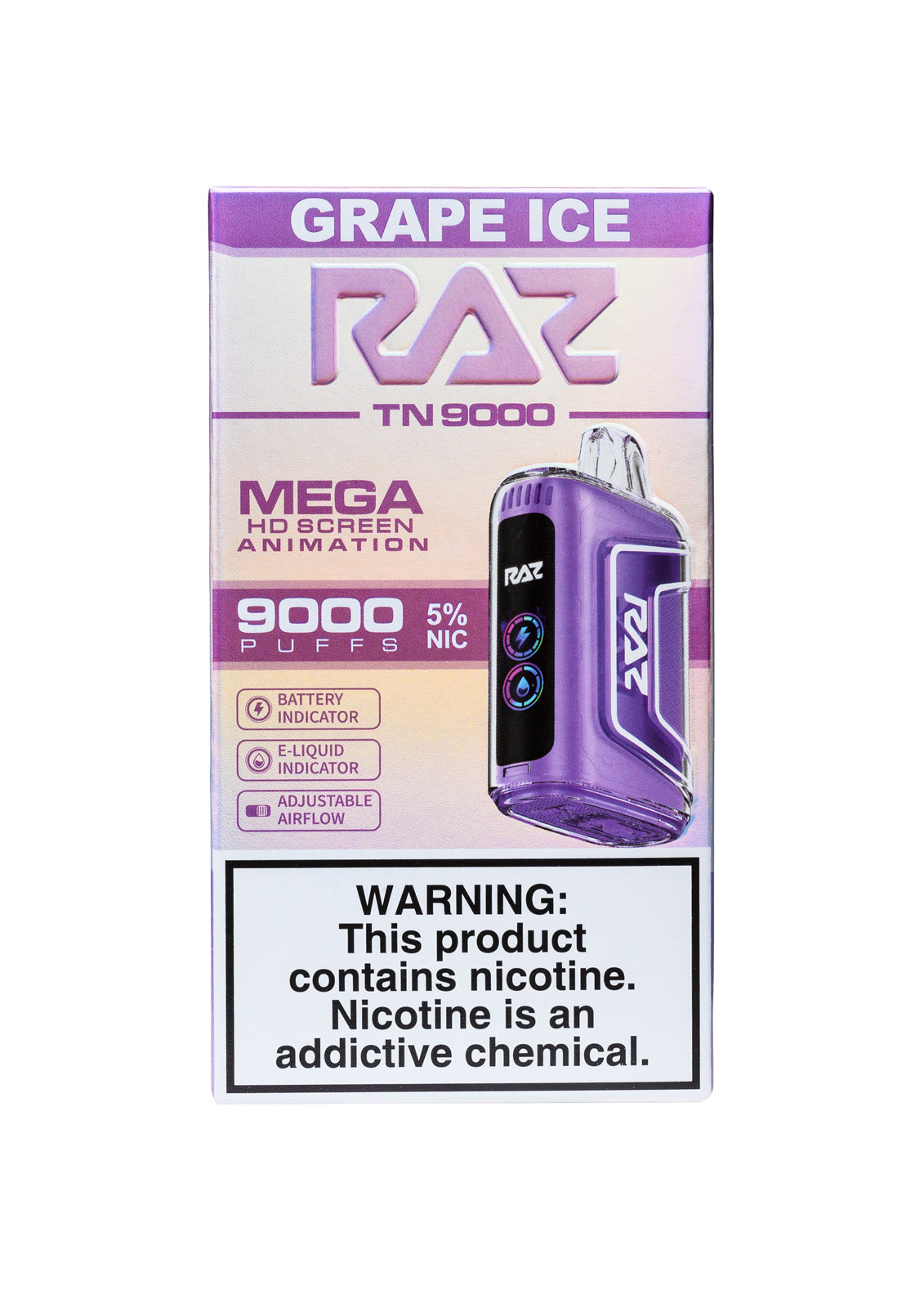 RAZ TN9000 Grape Ice | GetPop RAZ TN9000 Grape Ice | GetPop