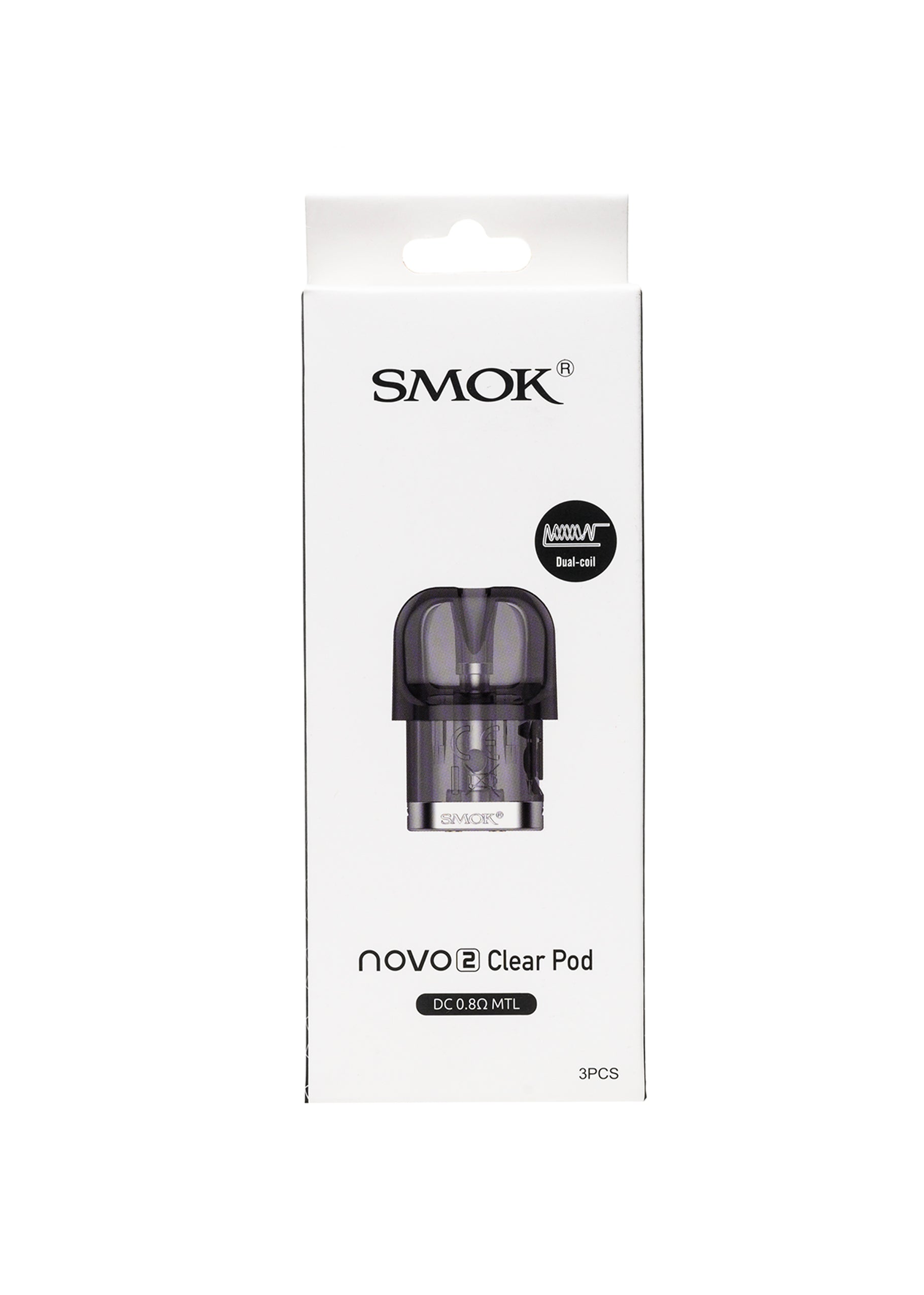 SMOK Novo Pods Novo 2 Pods (DC Clear 0.8 Mesh) | GetPop SMOK Novo Pods Novo 2 Pods (DC Clear 0.8 Mesh) | GetPop