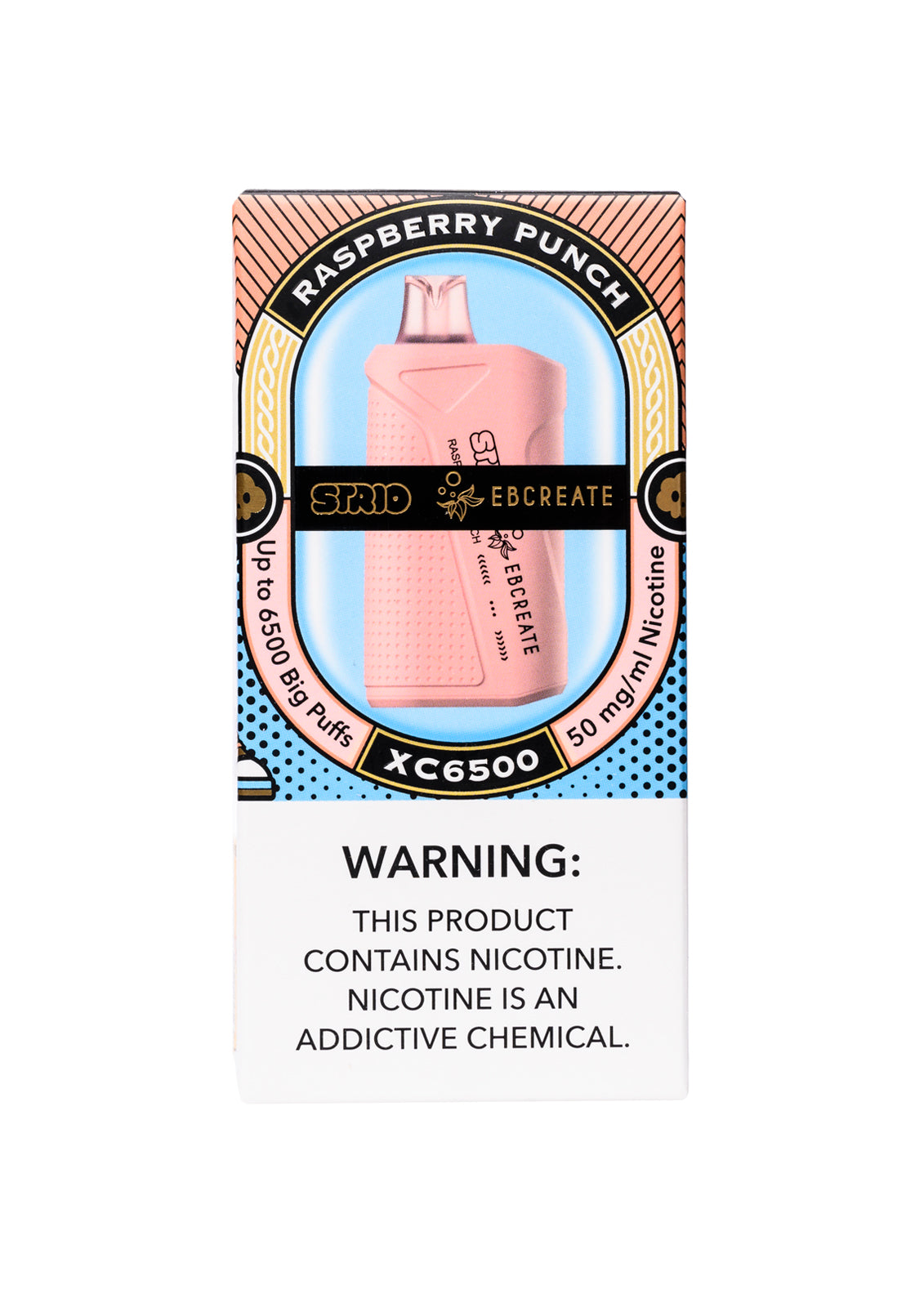 strio ebcreate xc6500 disposable vape 6500 puffs Strio x EB Create XC6500 Raspberry Punch