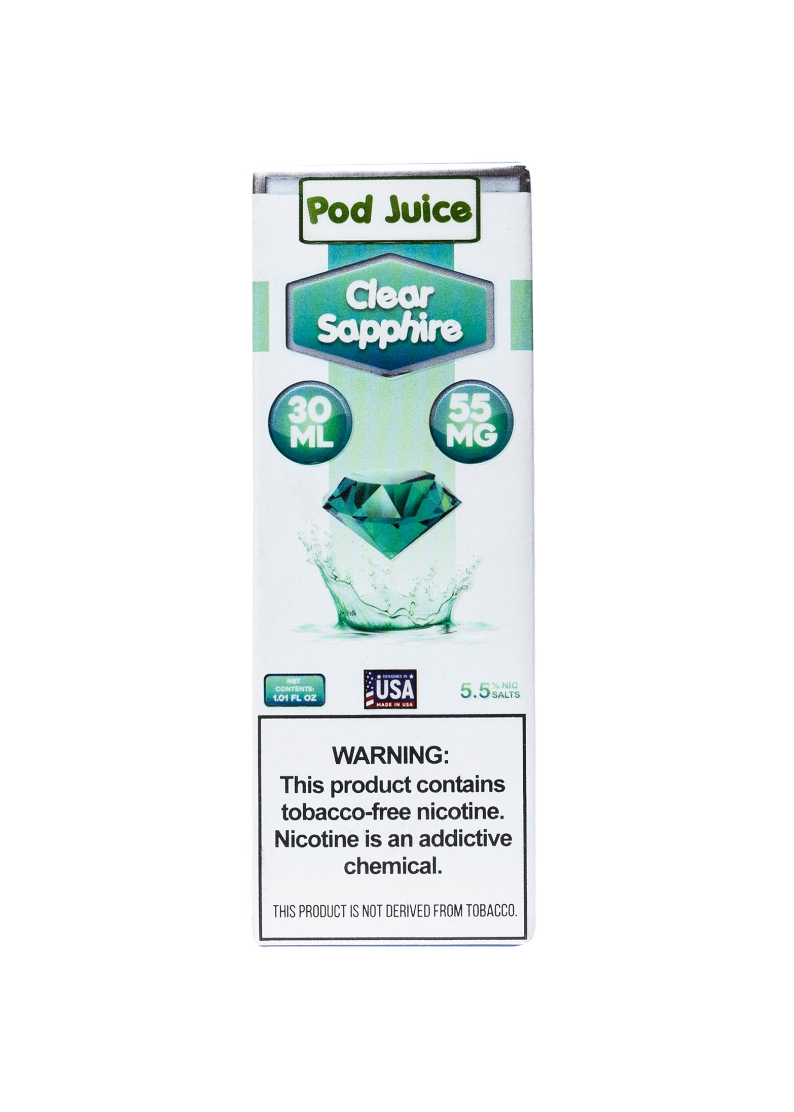 Pod Juice Salt Clear Sapphire