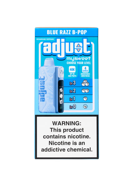 Adjust MySweet 40K Blue Razz B-Pop | GetPop