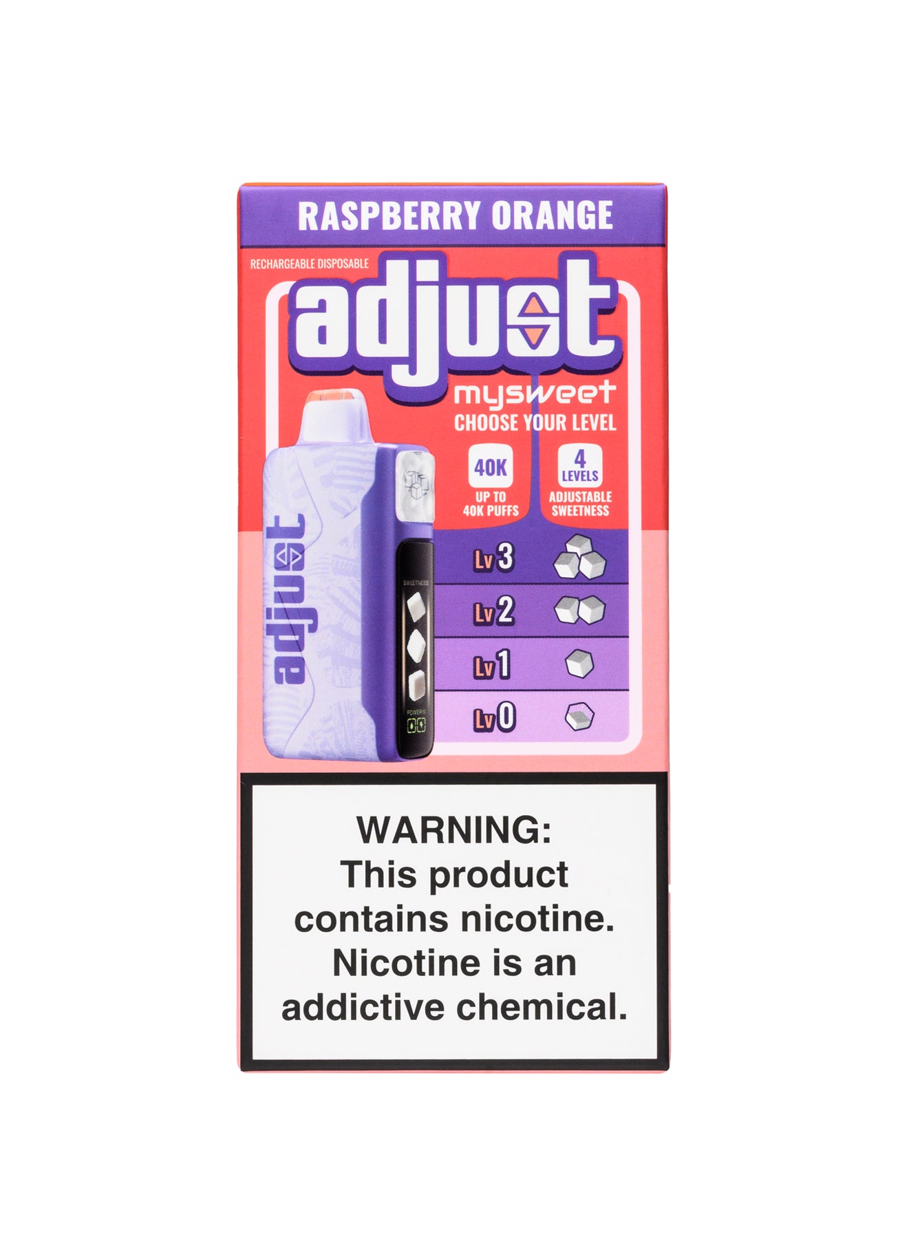 Adjust MySweet 40K: Raspberry Orange