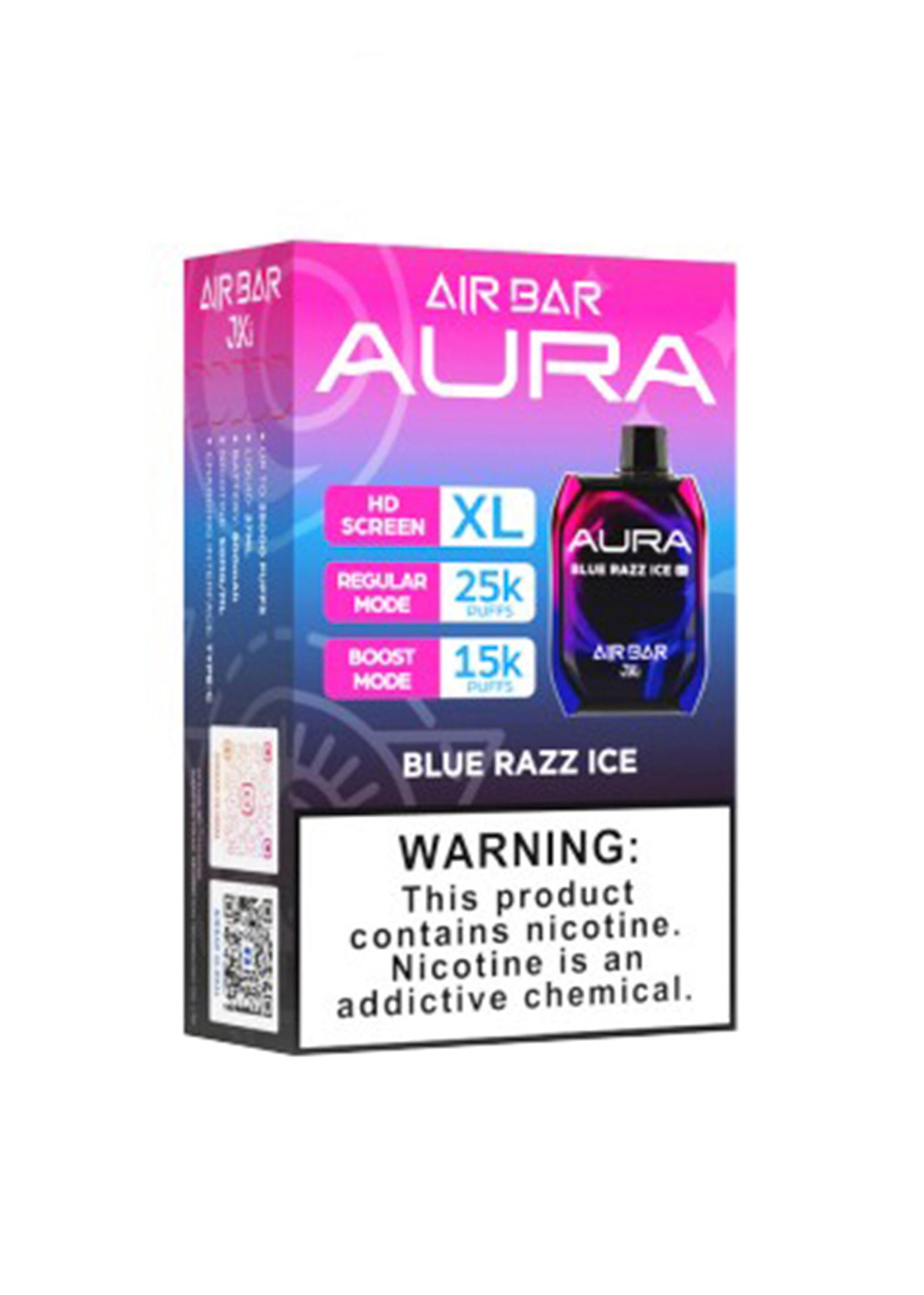 Air Bar Aura 25K Blue Razz Ice | GetPop Air Bar Aura 25K Blue Razz Ice | GetPop