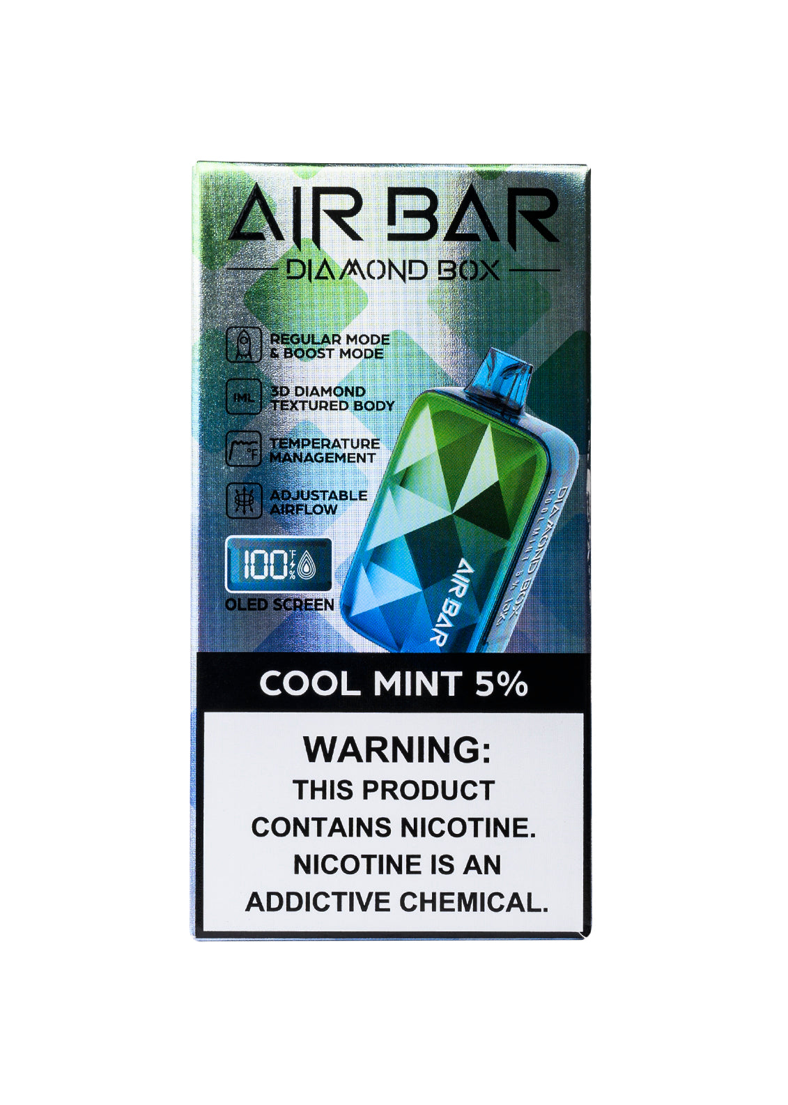 Air Bar Diamond Box 20000 Cool Mint | GetPop Air Bar Diamond Box 20000 Cool Mint | GetPop