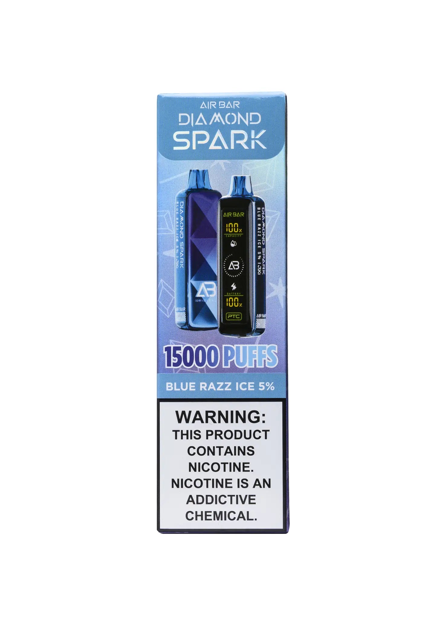 Air Bar Diamond Spark 15K Blue Razz Ice | GetPop