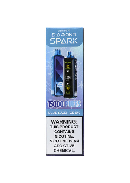 Air Bar Diamond Spark 15K Blue Razz Ice | GetPop Air Bar Diamond Spark 15K Blue Razz Ice | GetPop