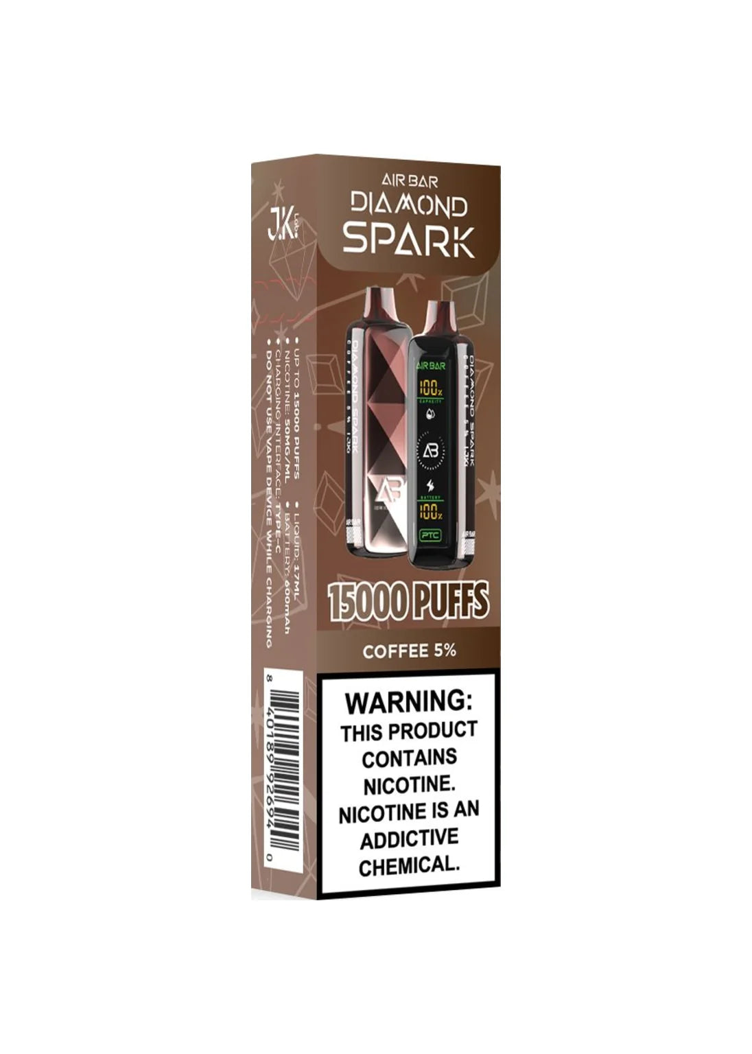 Air Bar Diamond Spark 15K Coffee