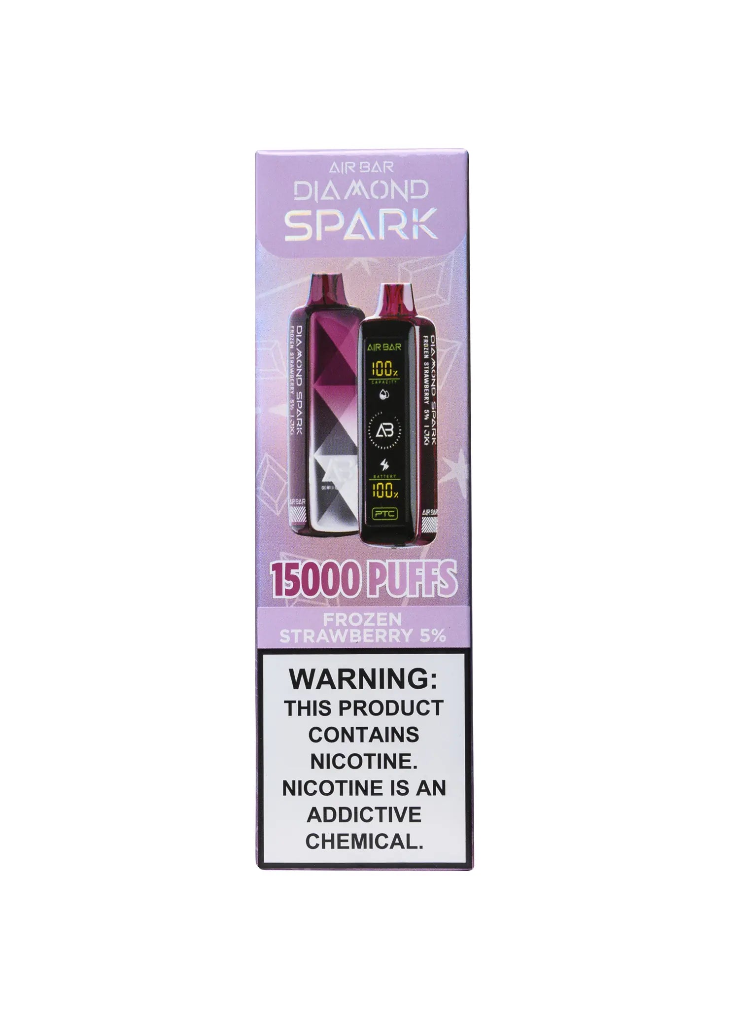 Air Bar Diamond Spark 15K Frozen Strawberry product packaging