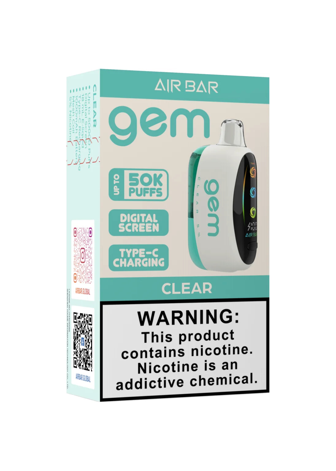 gem bar vape Air Bar Gem 50K Clear