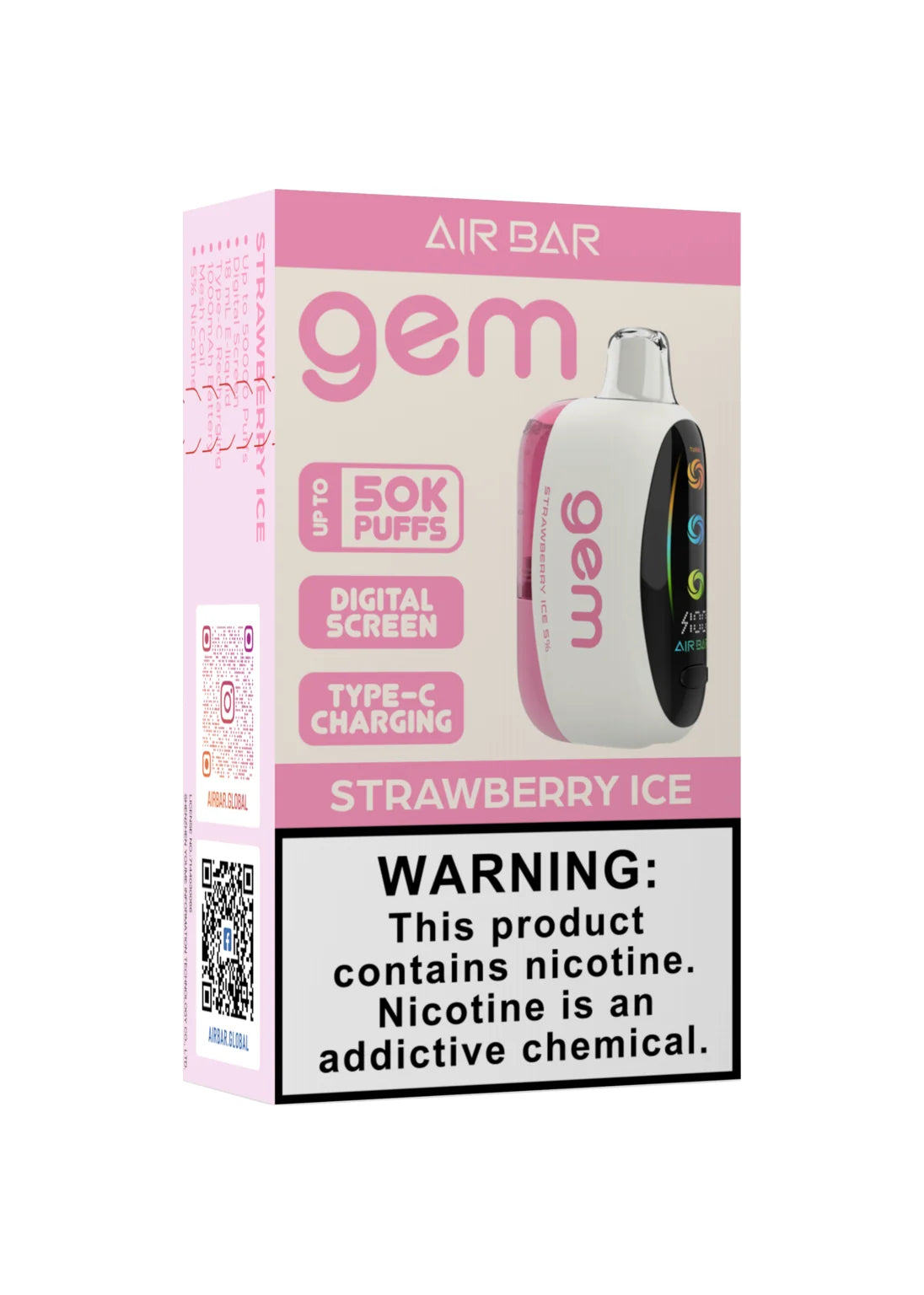 Air Bar Gem 50K Strawberry Ice