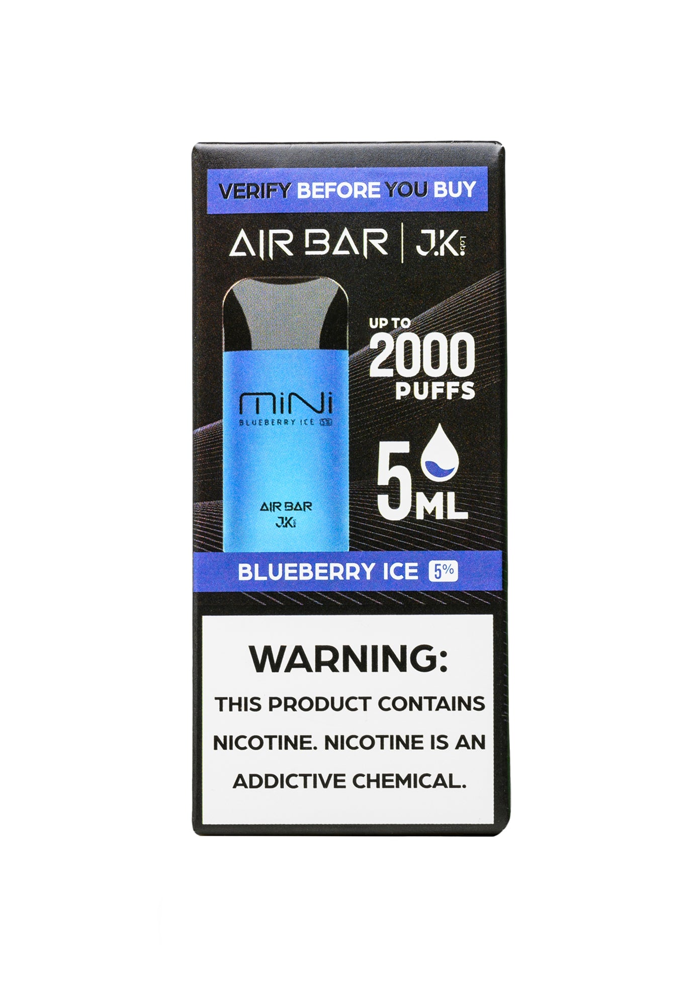 Air Bar Mini 2000 Blueberry Ice | GetPop Air Bar Mini 2000 Blueberry Ice | GetPop