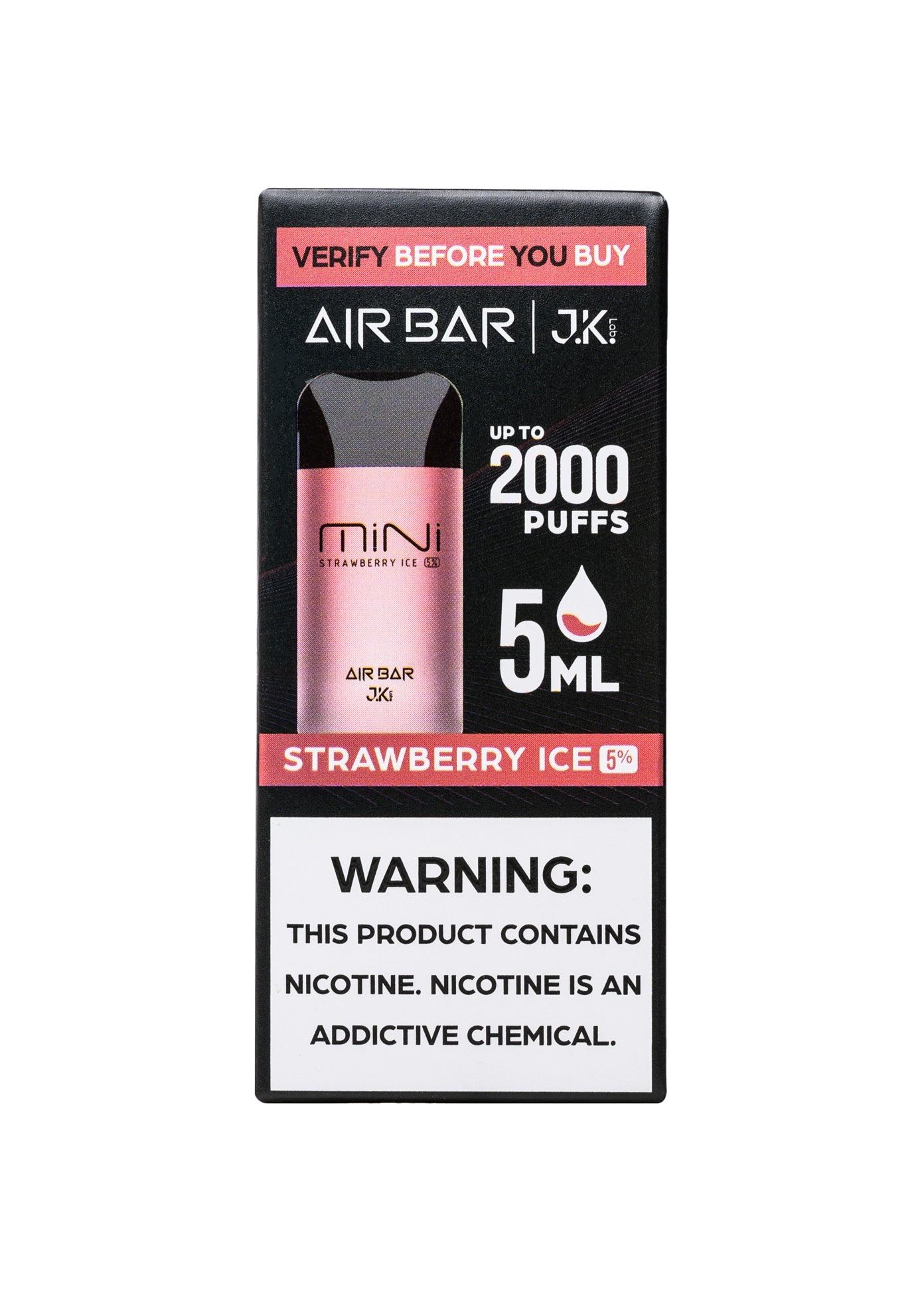 Air Bar Mini 2000 Strawberry Ice