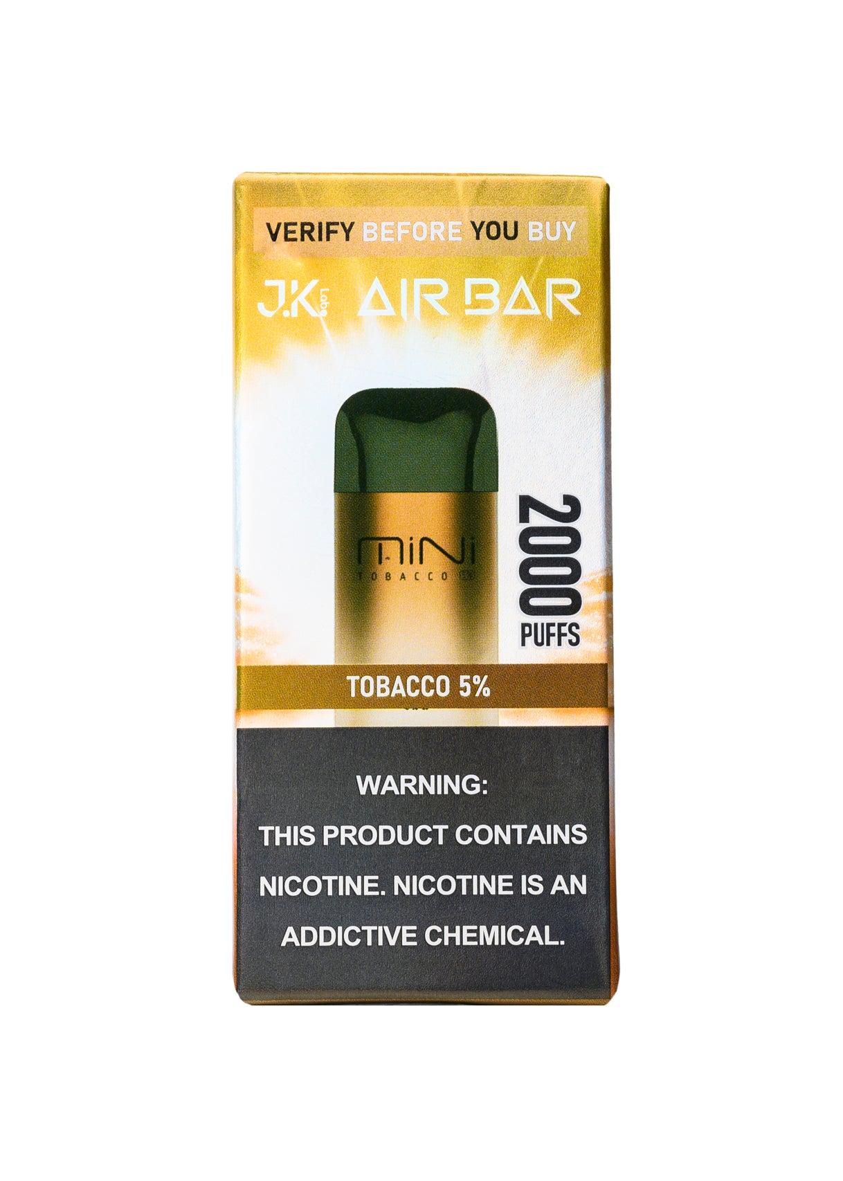 Air Bar Mini 2000 Tobacco | GetPop 1 | GetPop