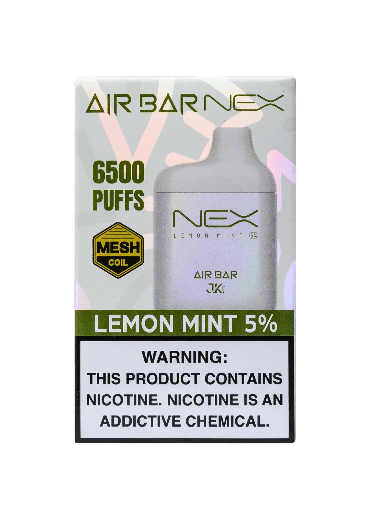 Air Bar Nex 6500 Lemon Mint product packaging