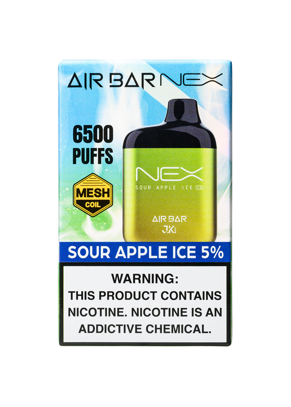 Air Bar Nex 6500 Sour Apple Ice | GetPop Air Bar Nex 6500 Sour Apple Ice | GetPop