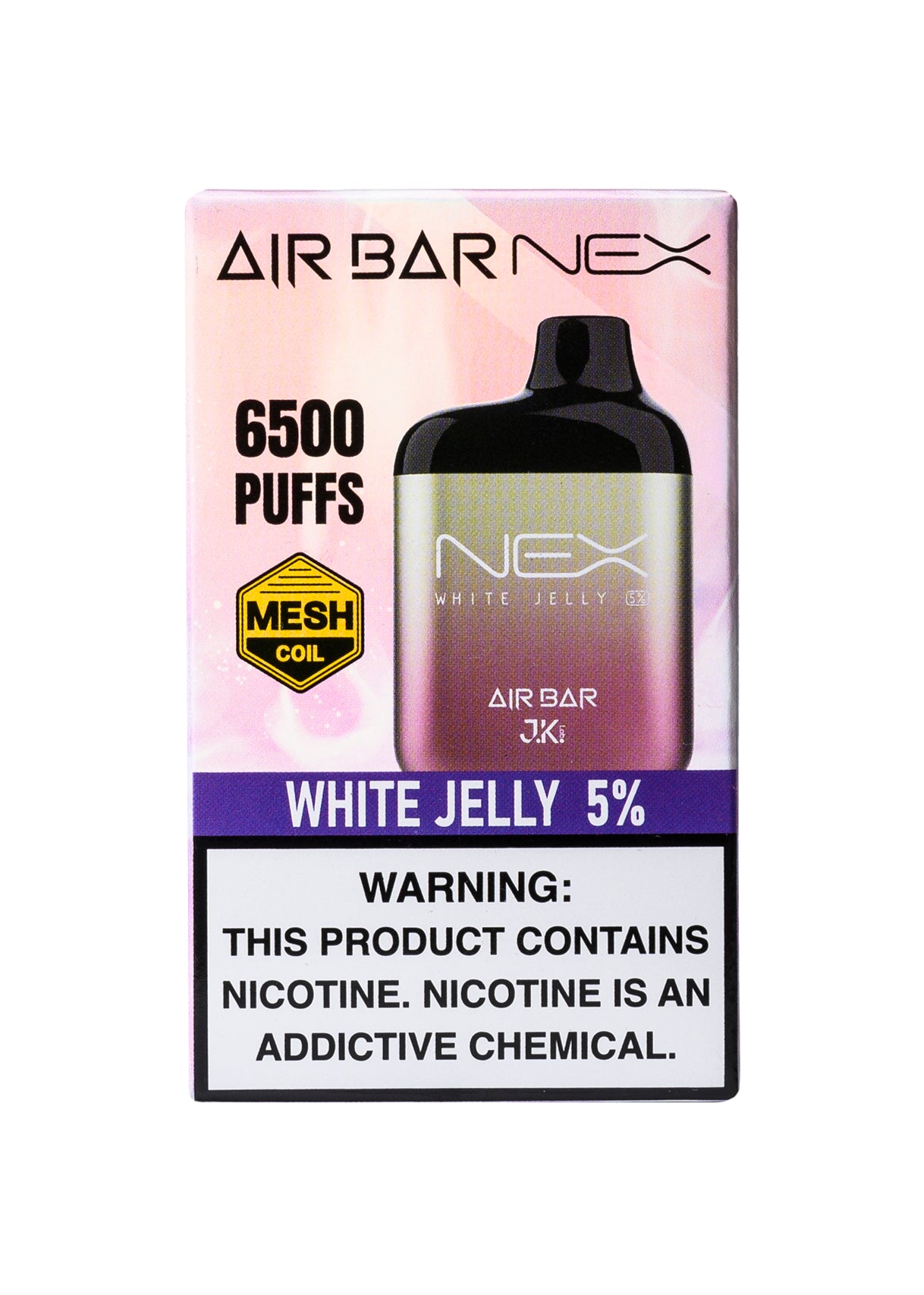 Air Bar Nex 6500 White Jelly | GetPop Air Bar Nex 6500 White Jelly | GetPop