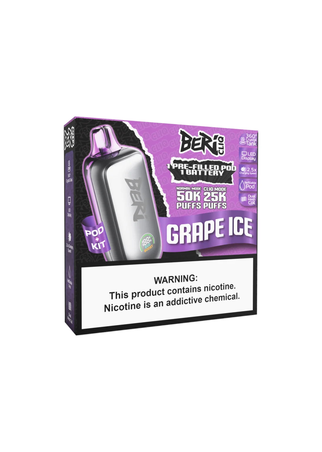 Beri CLIQ 50K Kit Grape Ice