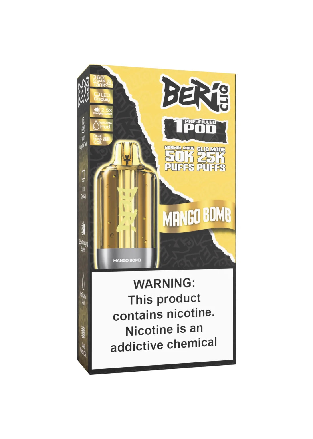 Beri CLIQ 50K Refill Pod Mango Bomb