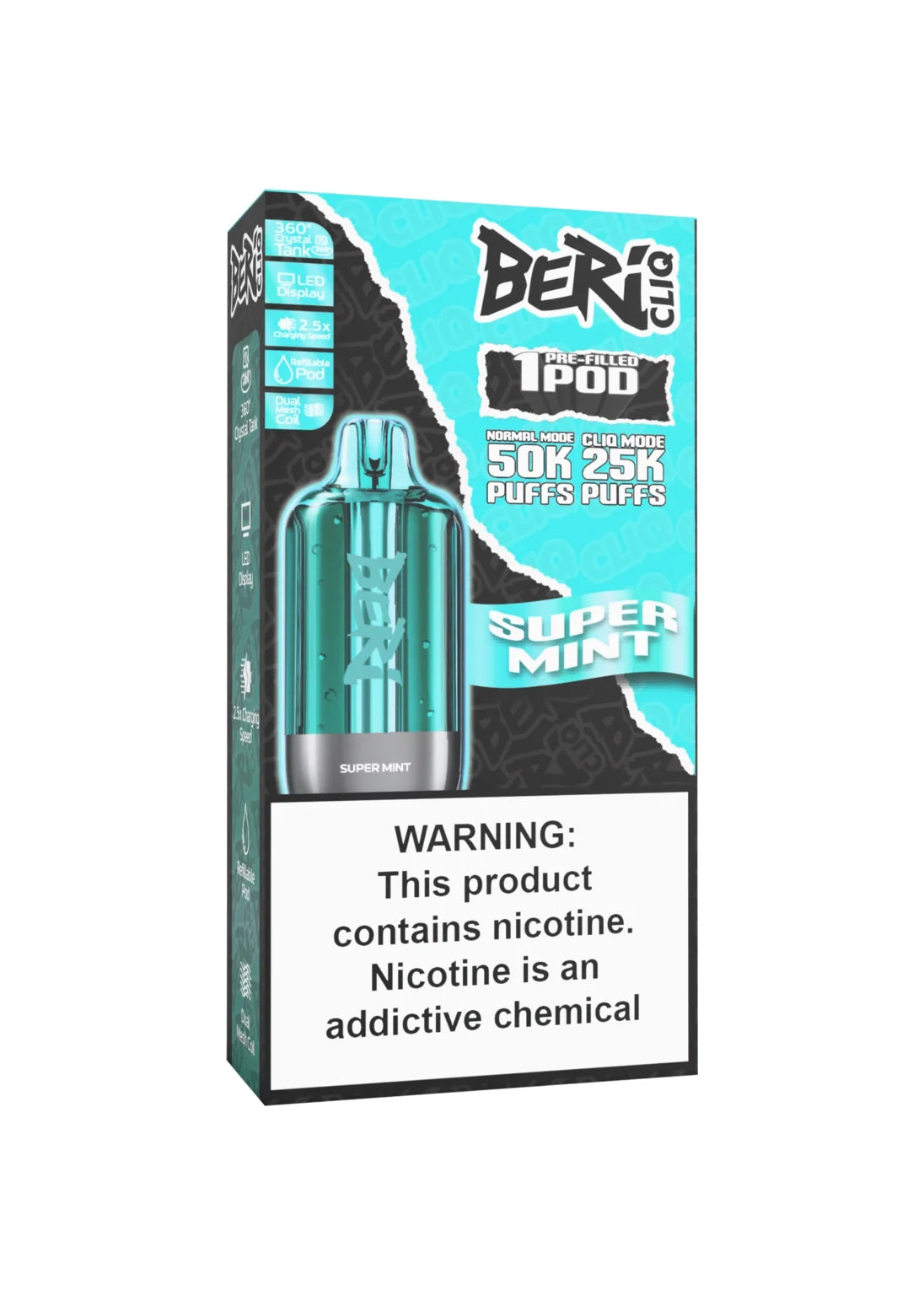Beri CLIQ 50K Refill Pod Super Mint