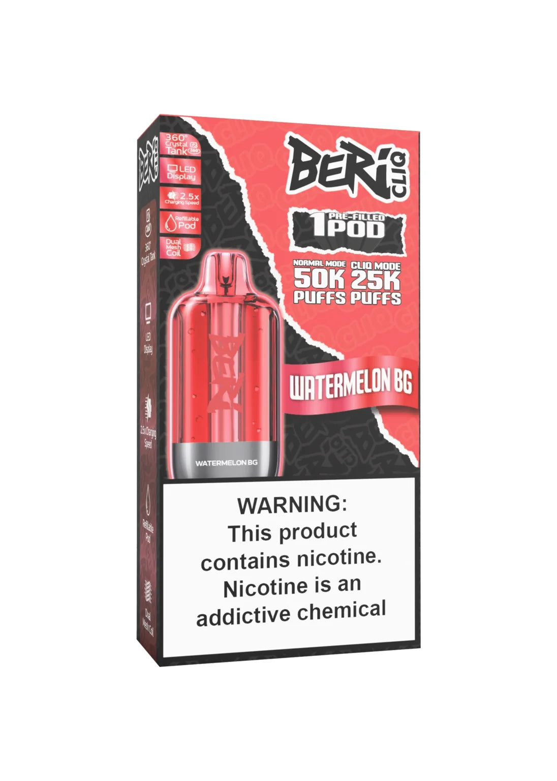 Beri CLIQ 50K Refill Pod Watermelon BG