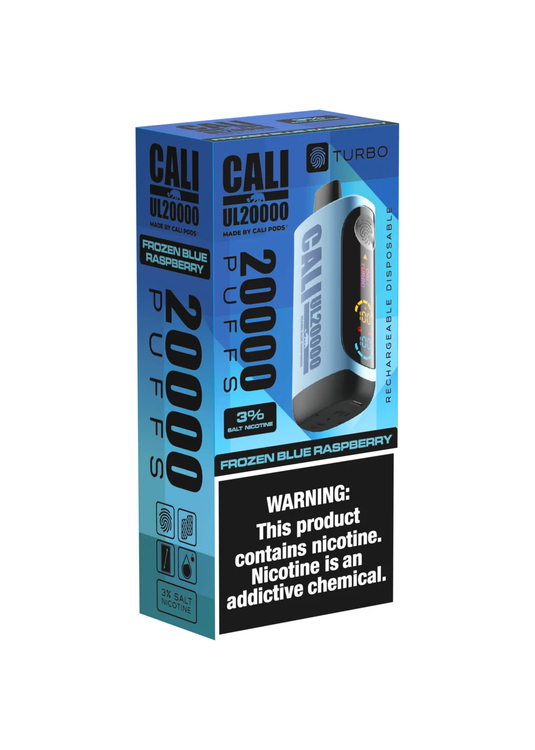 Cali UL20000 3% Frozen Blue Raspberry 3%