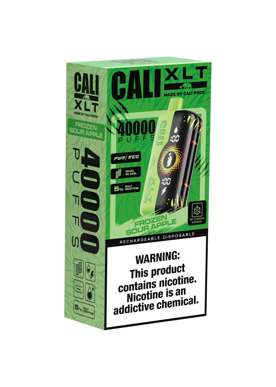 Cali XLT 40K Frozen Sour Apple