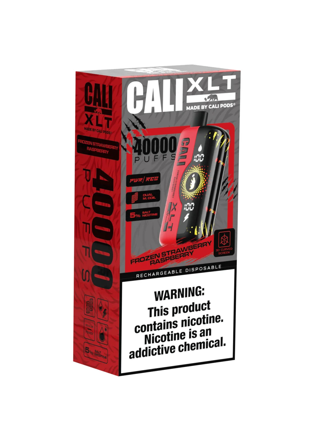Cali XLT 40K Frozen Strawberry Raspberry