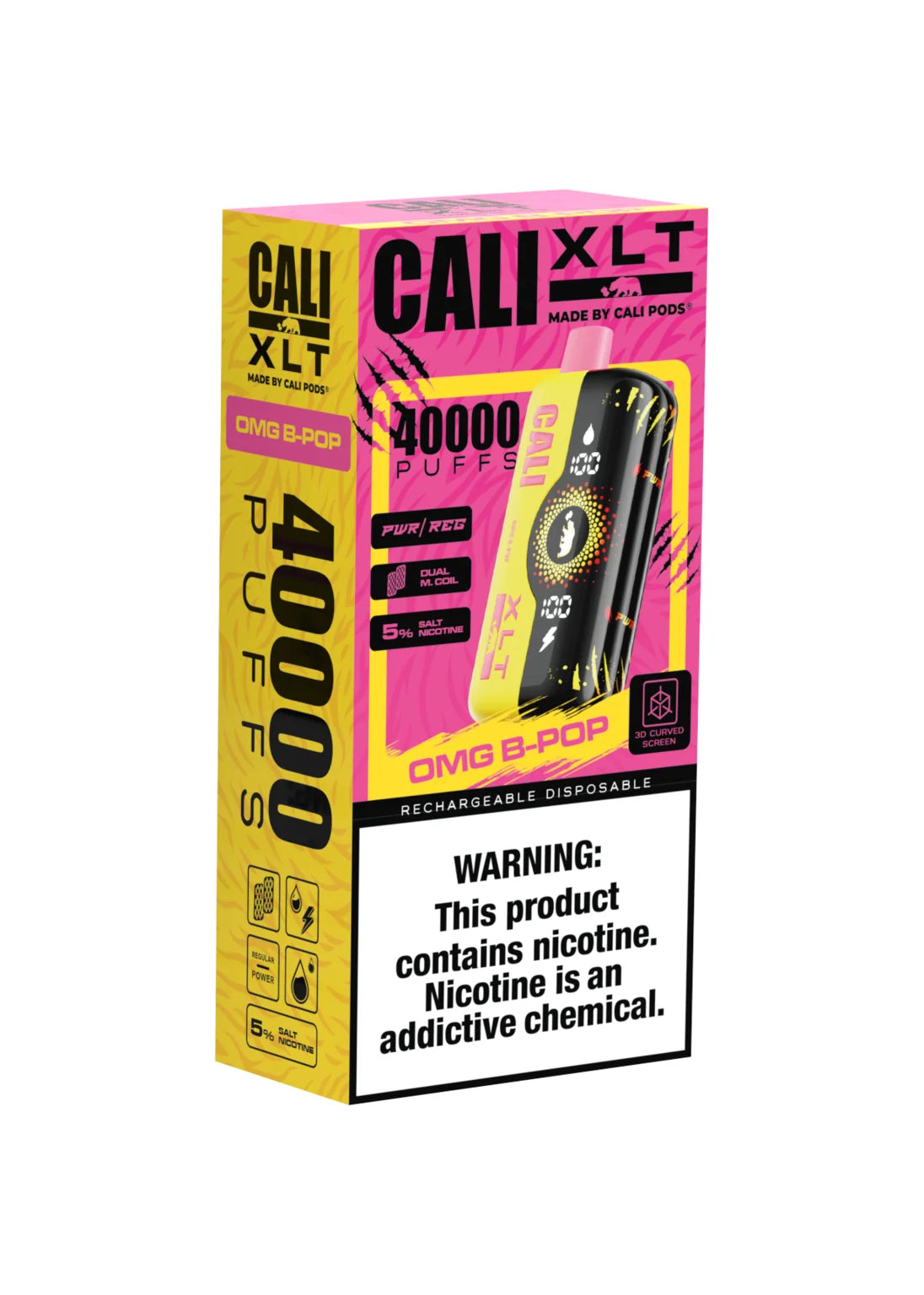 Geek Bar Omg B-pop Flavor OMG B Pop Cali XLT 40K Disposable Vape | 25mL Omg B Pop Foger Switch Geek Bar Omg B-pop Flavor OMG B Pop Cali XLT 40K Disposable Vape | 25mL Omg B Pop Foger Switch