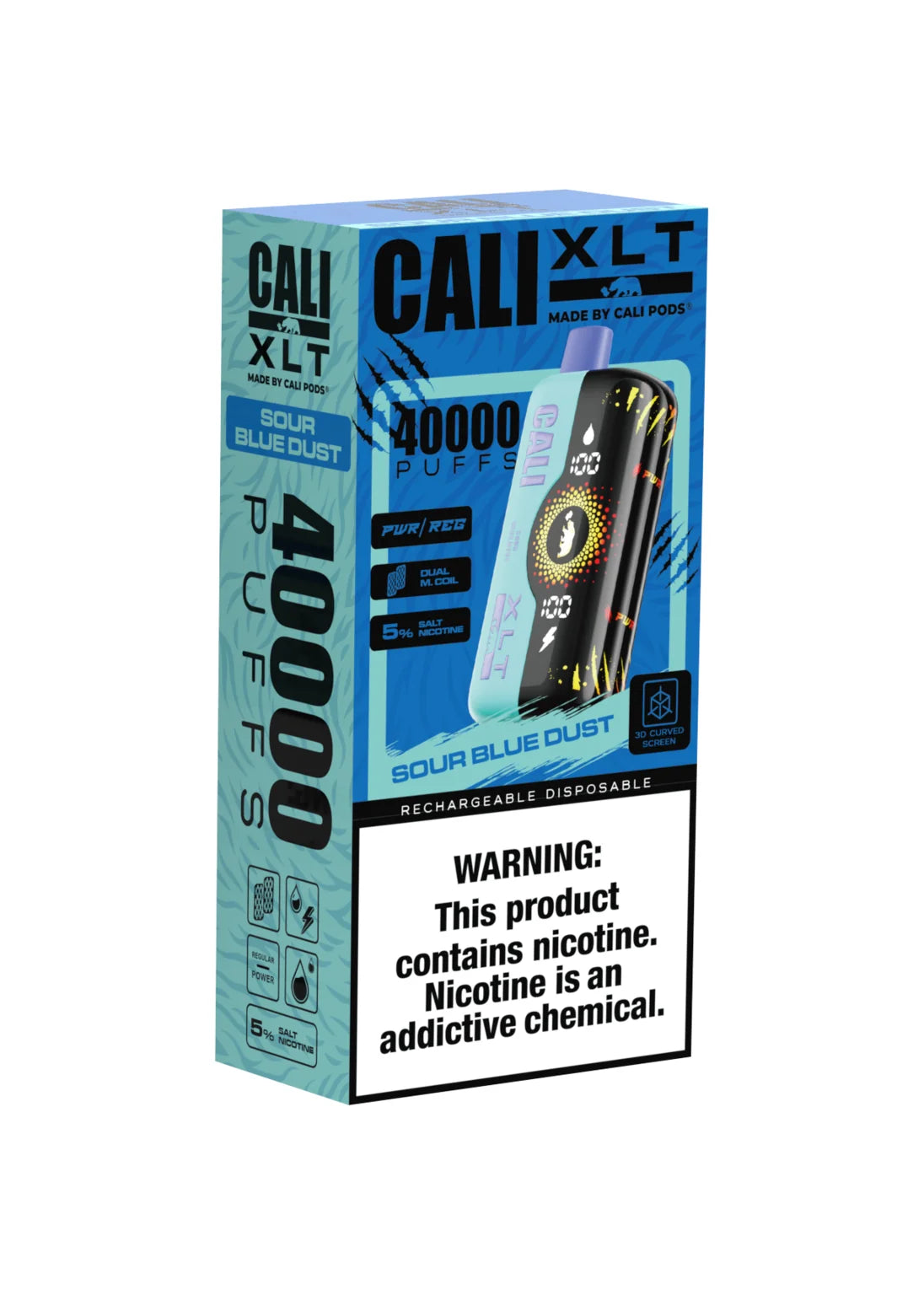 Cali XLT 40K Sour Blue Dust | GetPop Cali XLT 40K Sour Blue Dust | GetPop