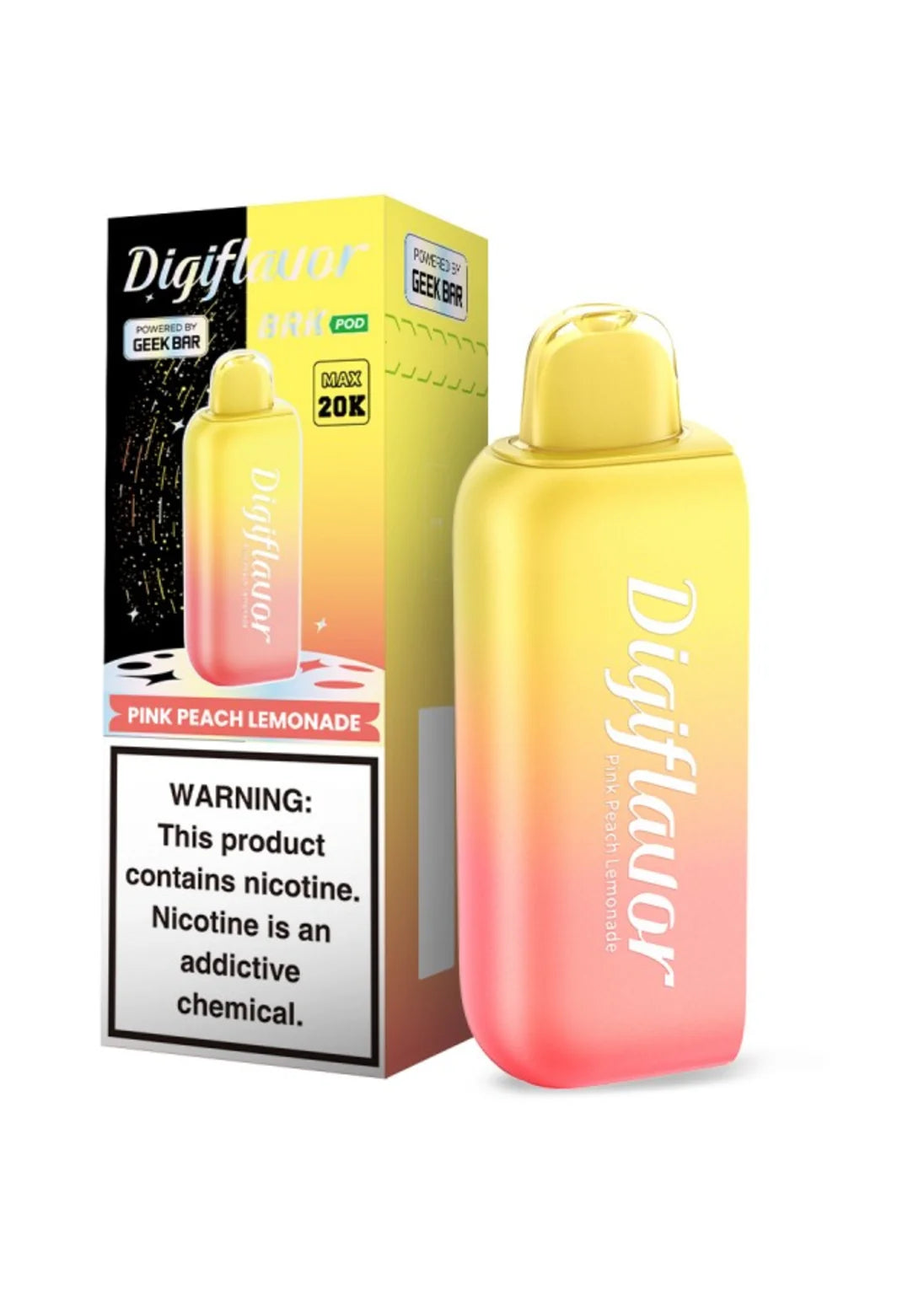 DigiFlavor BRK 20K Flavor Pod Pink Peach Lemonade