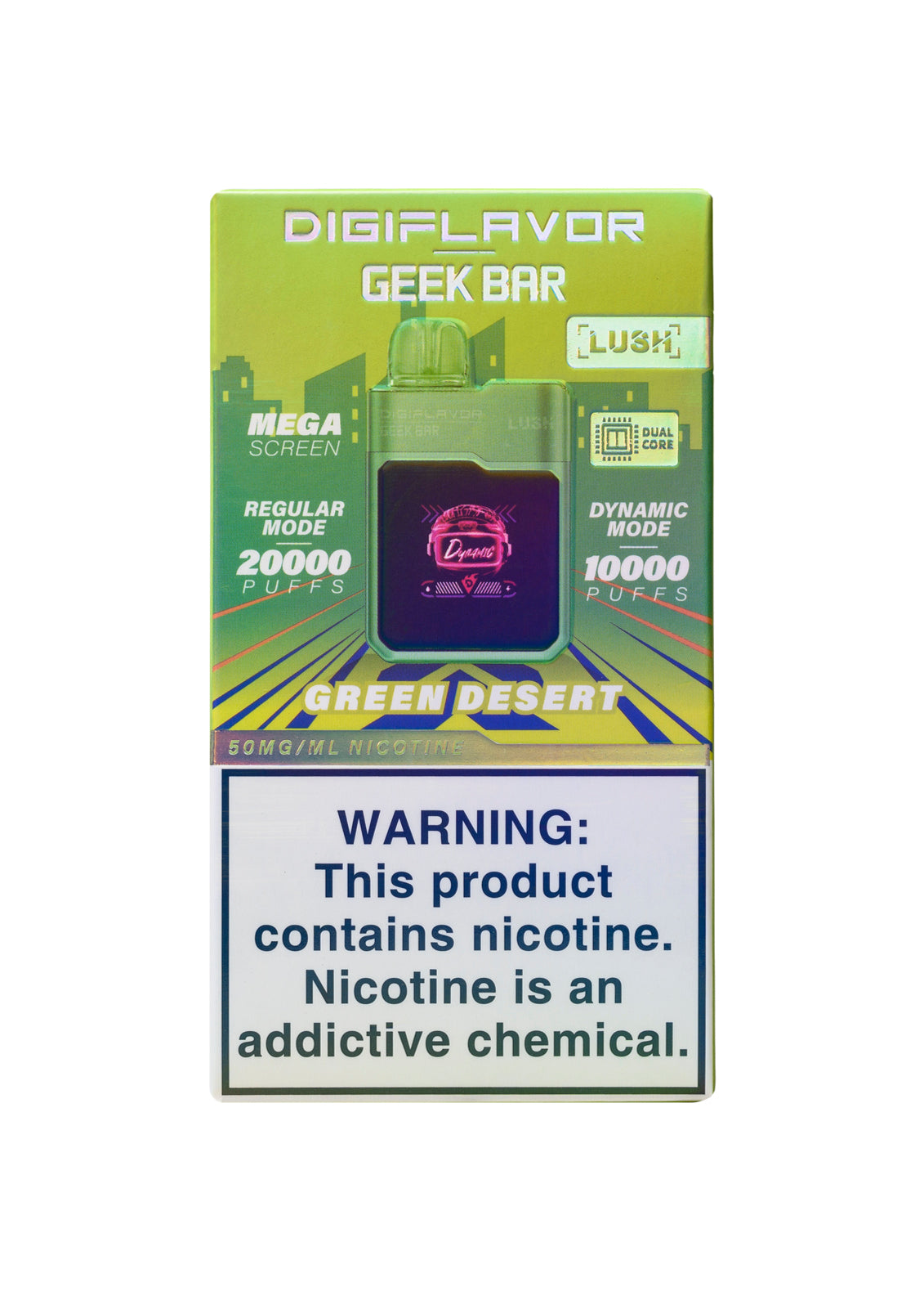 DigiFlavor x Geek Bar Lush 20K Green Desert | GetPop DigiFlavor x Geek Bar Lush 20K Green Desert | GetPop