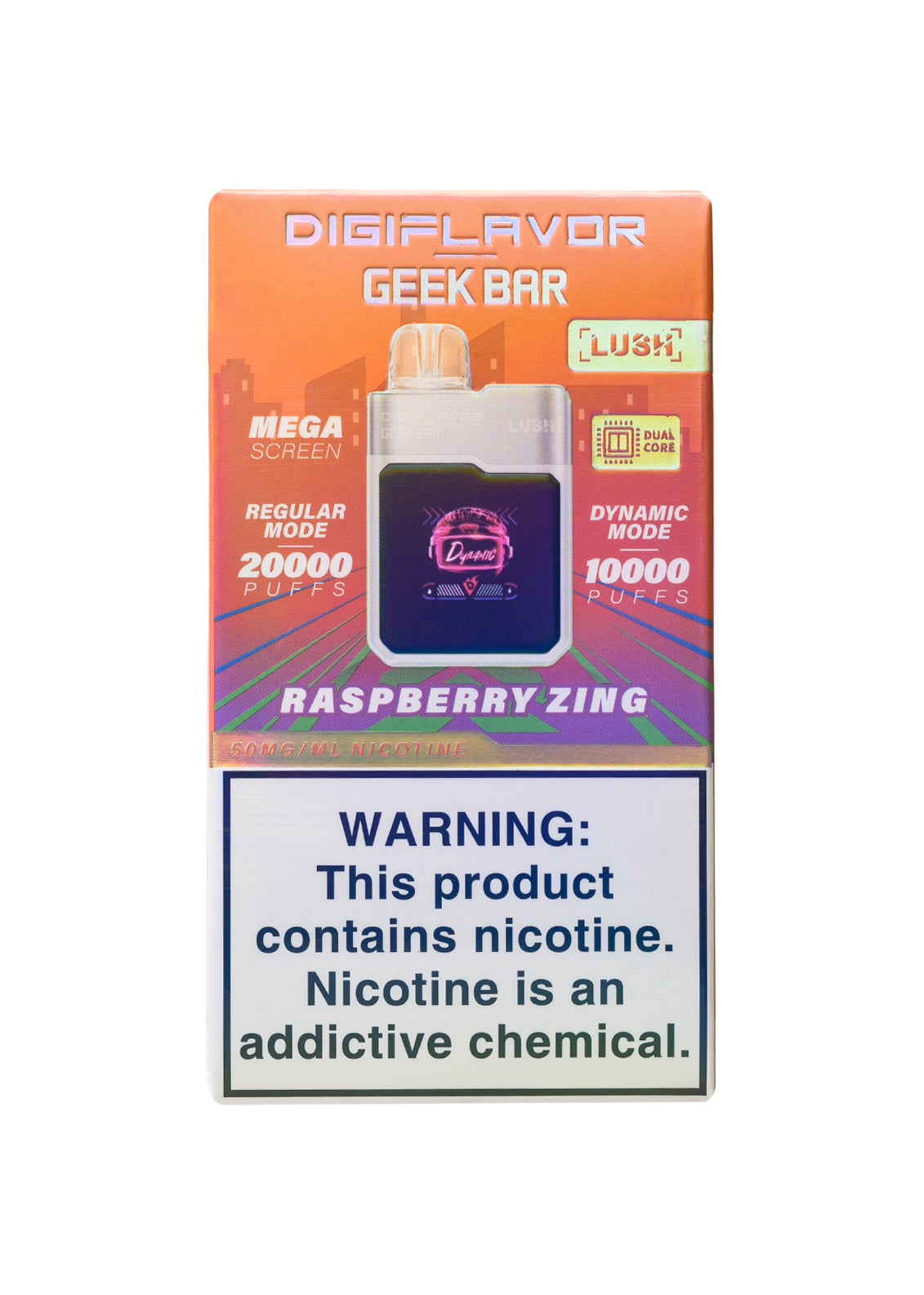 DigiFlavor x Geek Bar Lush 20K Raspberry Zing