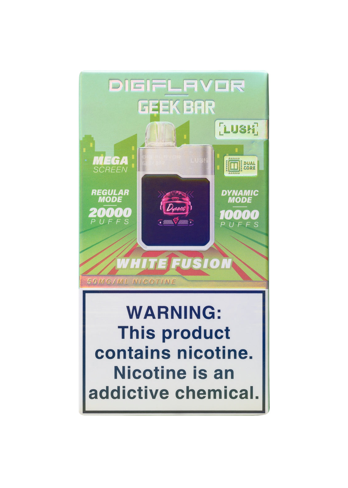 DigiFlavor x Geek Bar Lush 20K White Fusion | GetPop DigiFlavor x Geek Bar Lush 20K White Fusion | GetPop