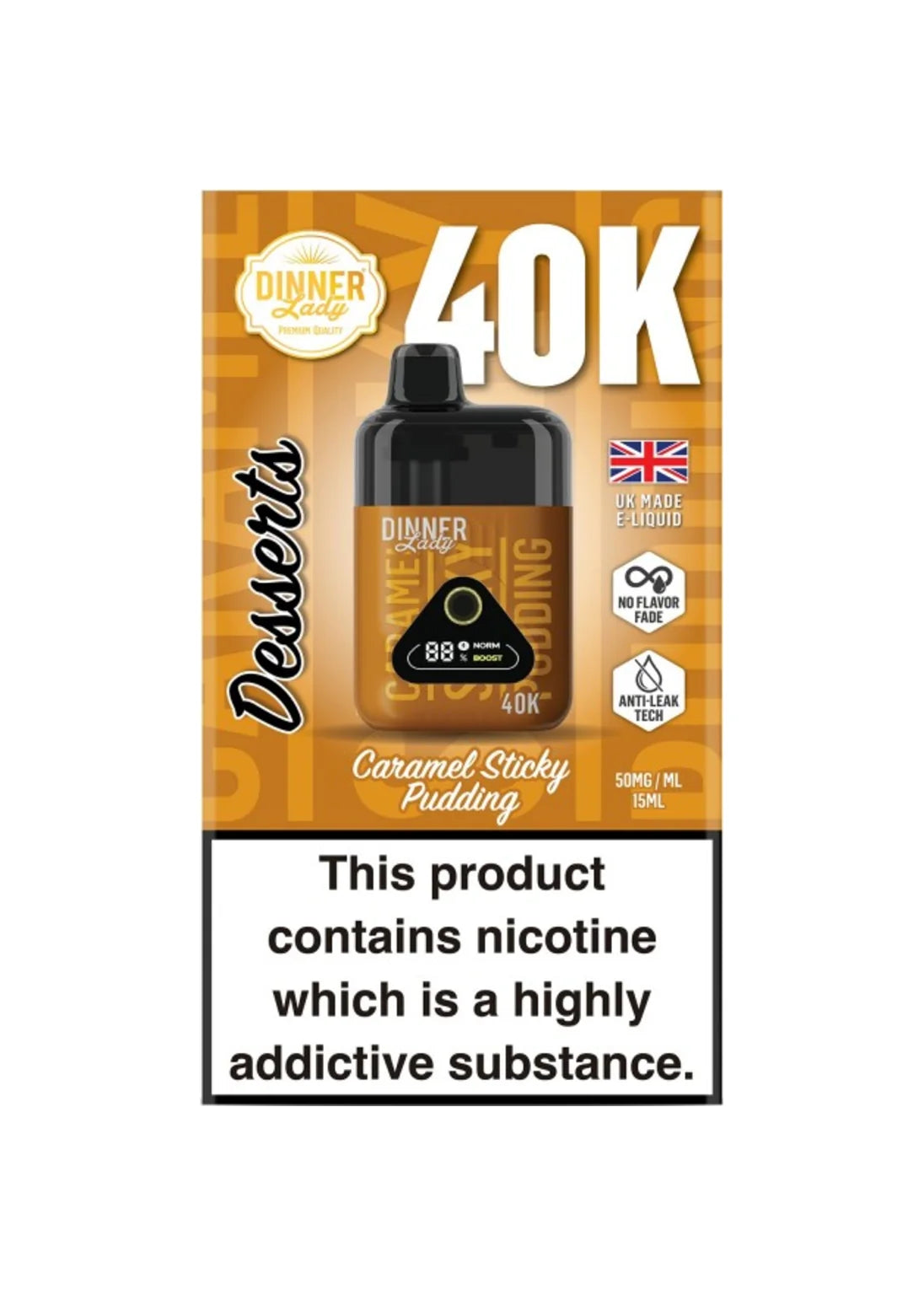 Dinner Lady Desserts 40K Caramel Sticky Pudding