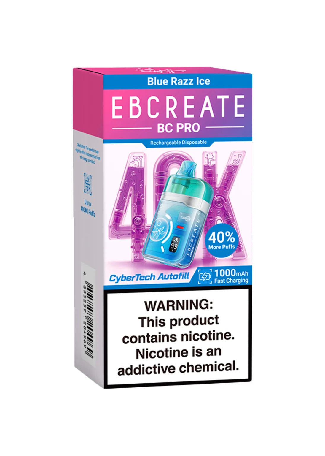 EB Create BC Pro 40K Blue Razz Ice