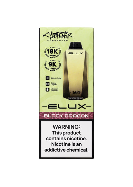 Elux Cyberover 18000 Black Dragon | GetPop Elux Cyberover 18000 Black Dragon | GetPop