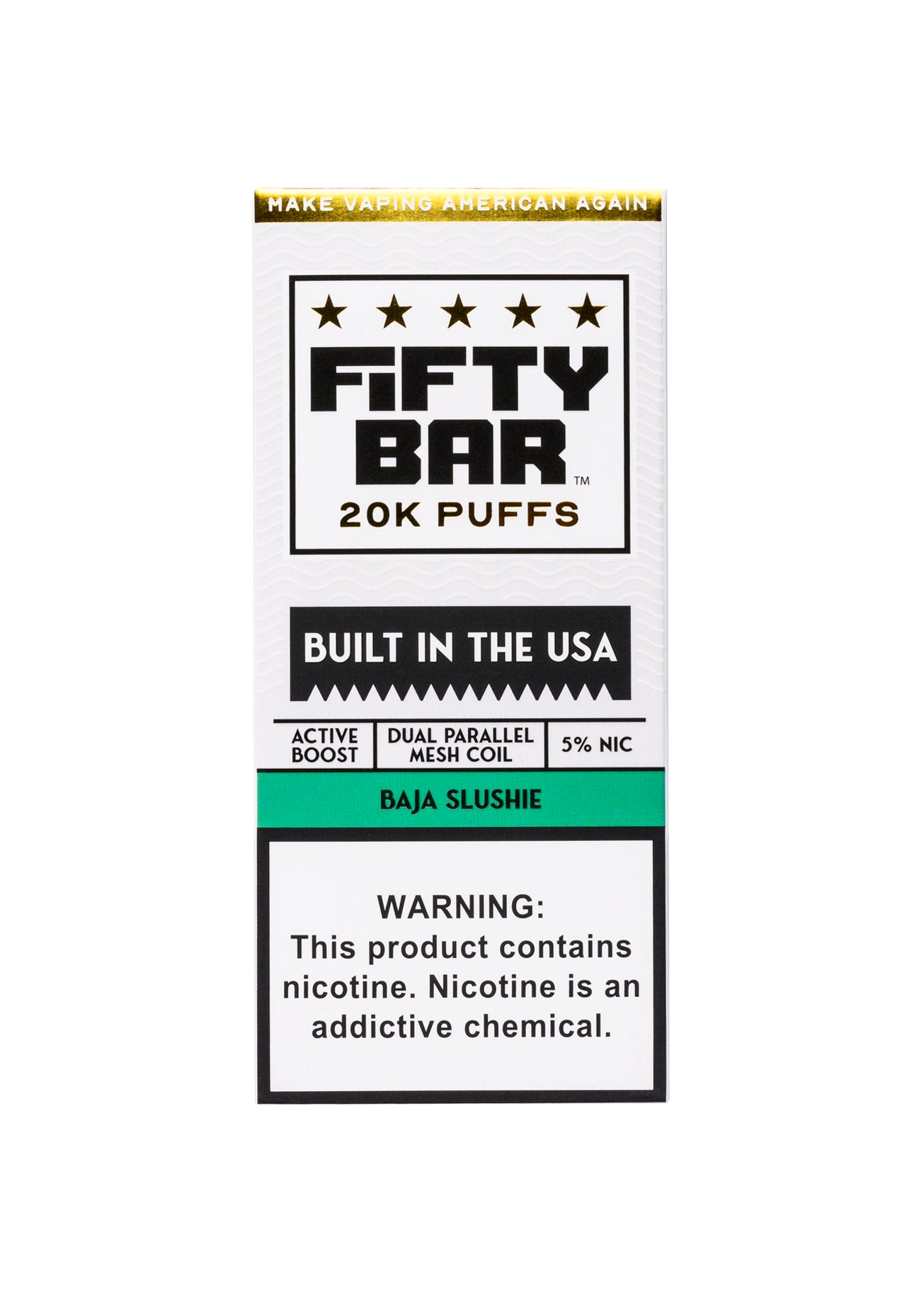 Fifty Bar 20K Baja Mango / Baja Slushie | GetPop
